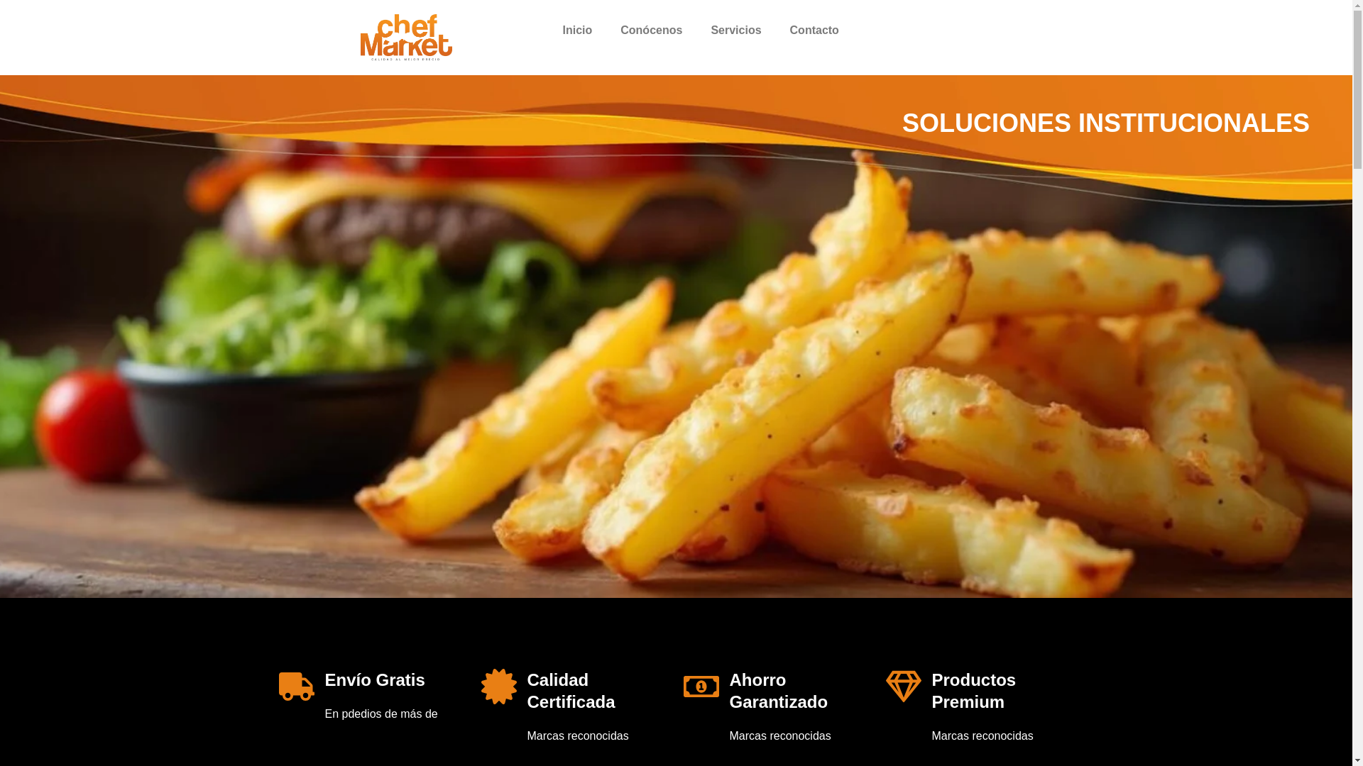 website screenshot of https://chefmarket.com.co/