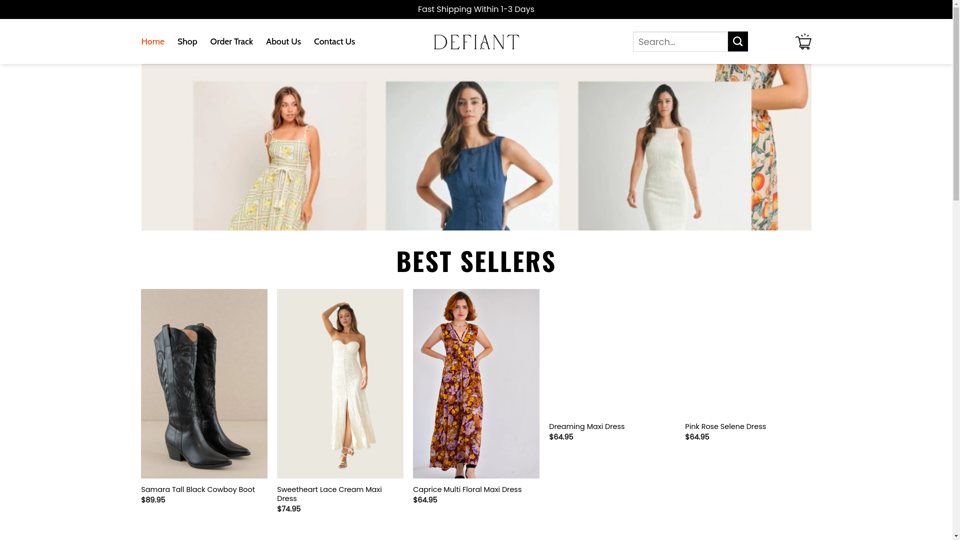 website screenshot of https://digitaldefiantboutique.shop/