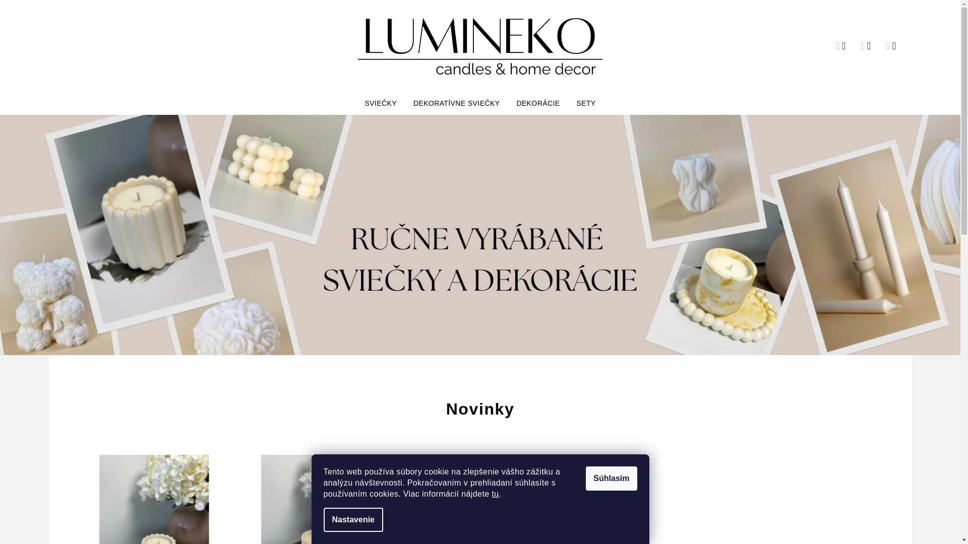 website screenshot of https://lumineko.sk/