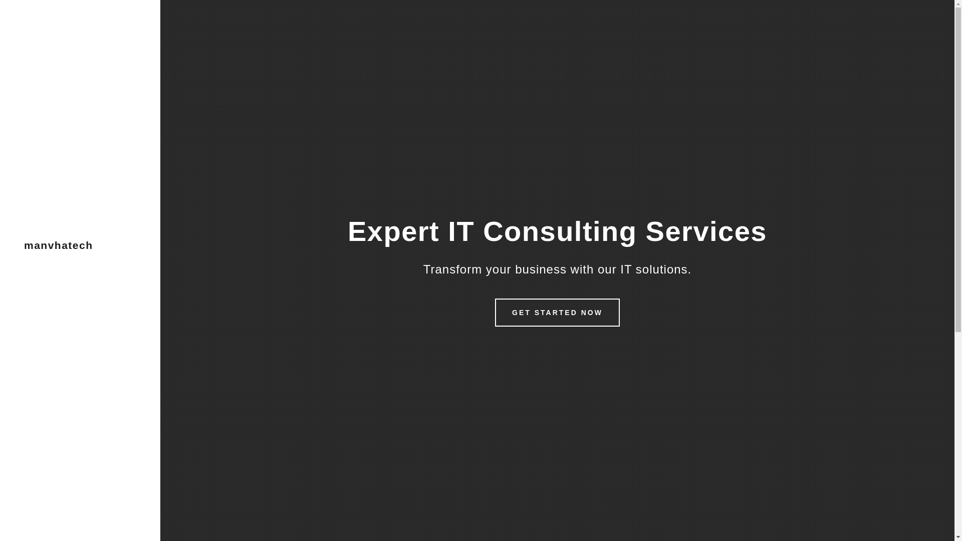 website screenshot of https://manvhatech.com/