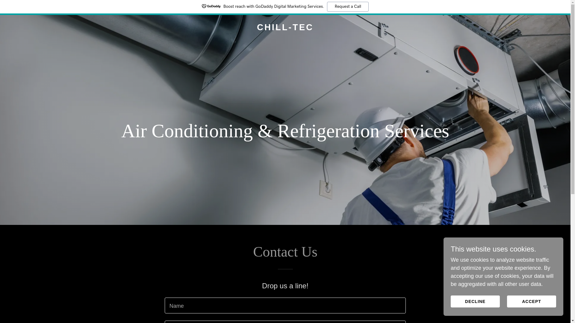 website screenshot of https://chill-tec.co.uk/