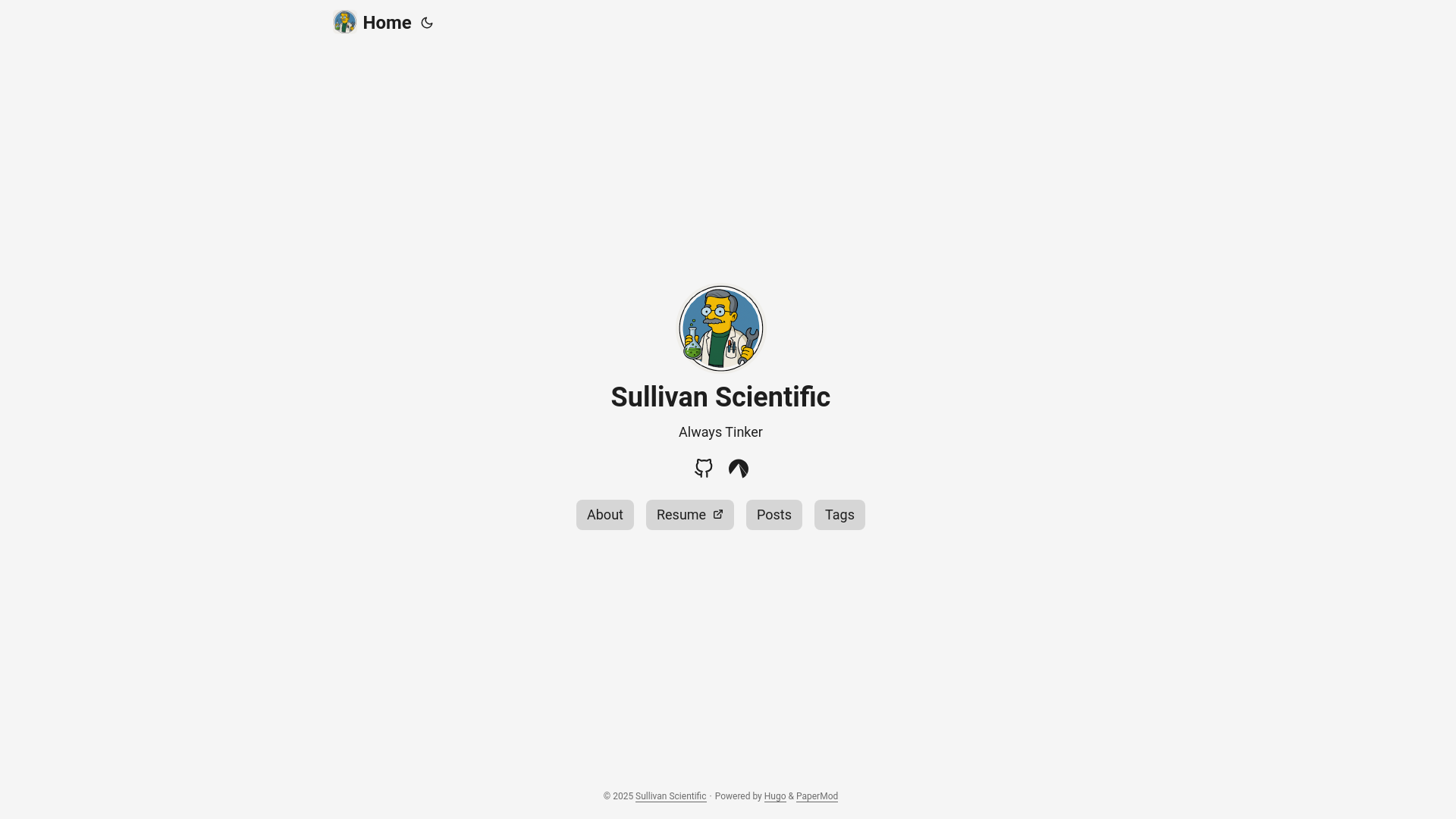 website screenshot of https://sullivanscientific.pages.dev/