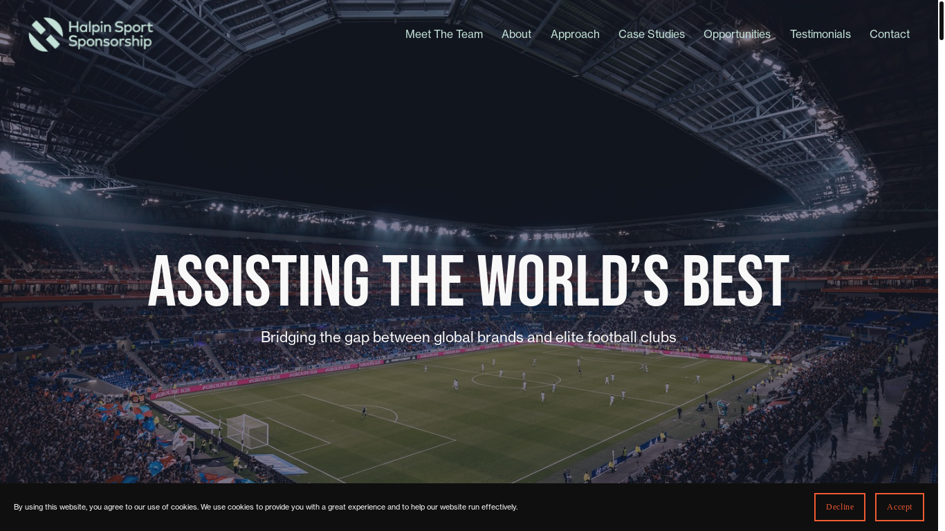 website screenshot of https://joinhalpinsportsponsorship.com/