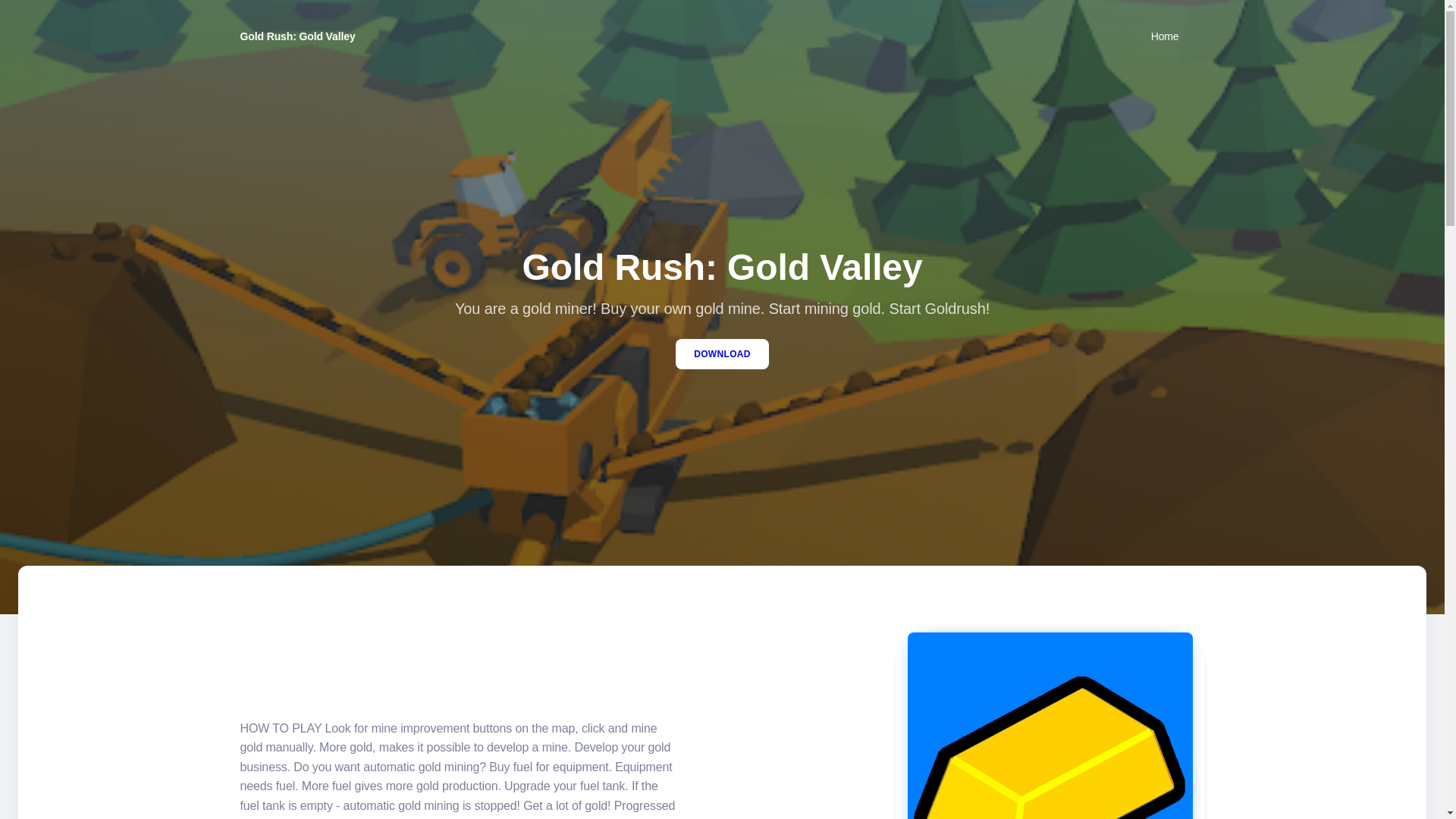 website screenshot of https://rushofgoldgames.com/