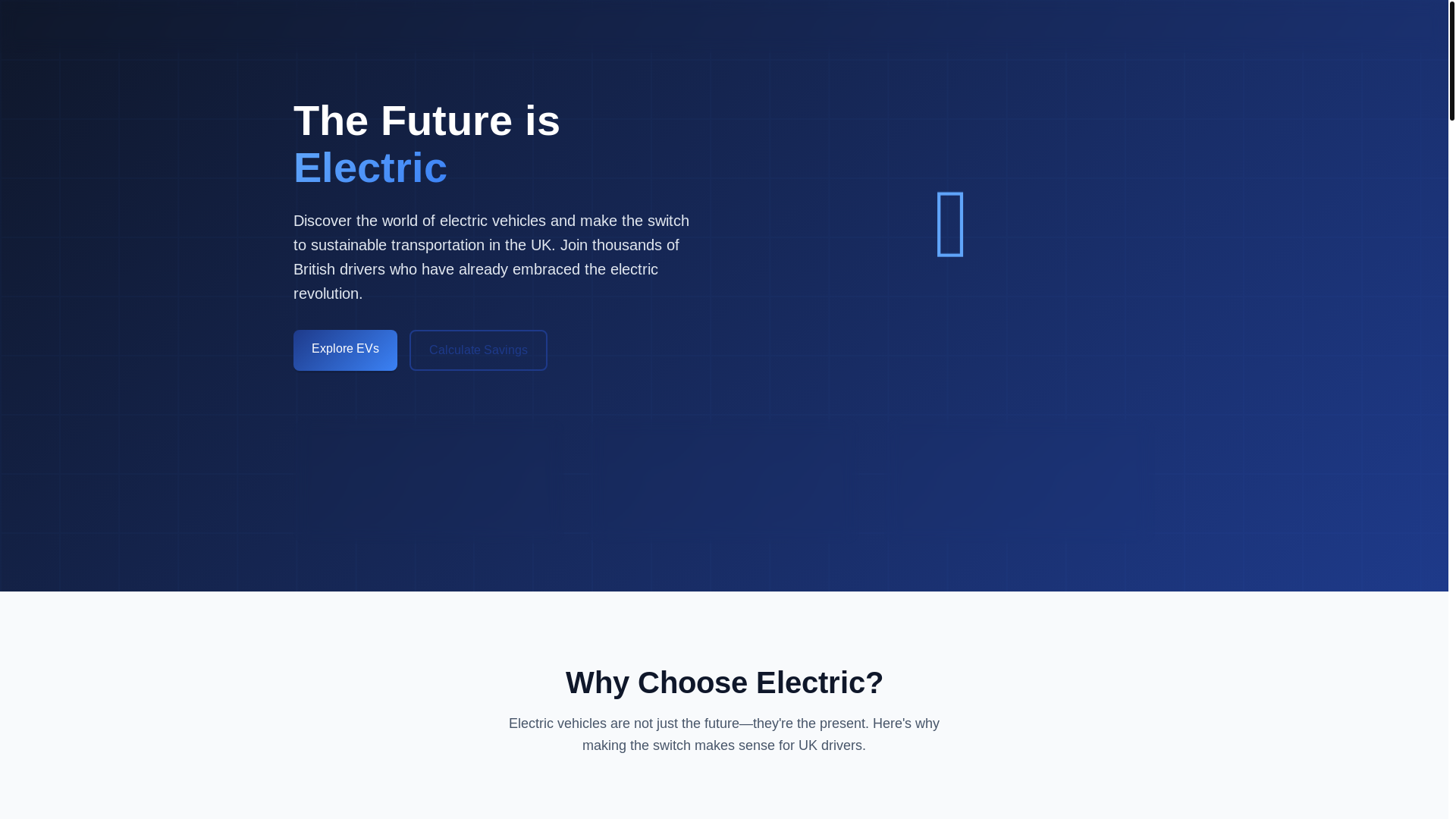 website screenshot of https://going-electric.uk/