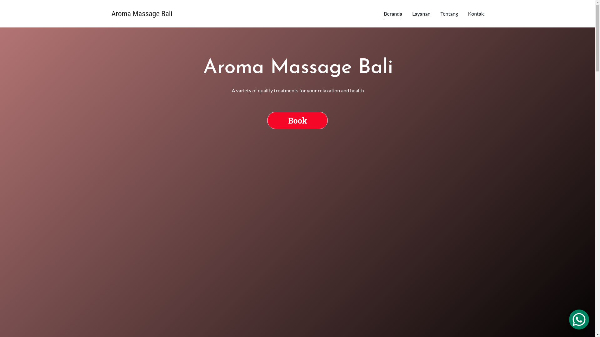 website screenshot of https://aromamassagebali.my.id/