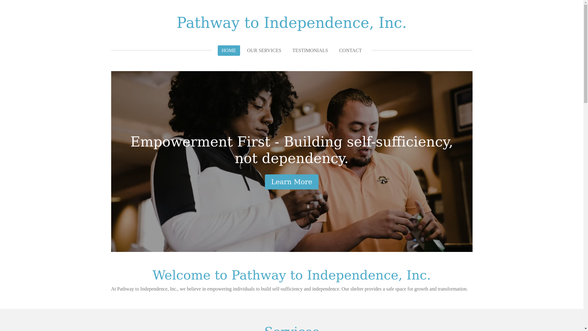 website screenshot of https://pathway-to-independence-inc.org/