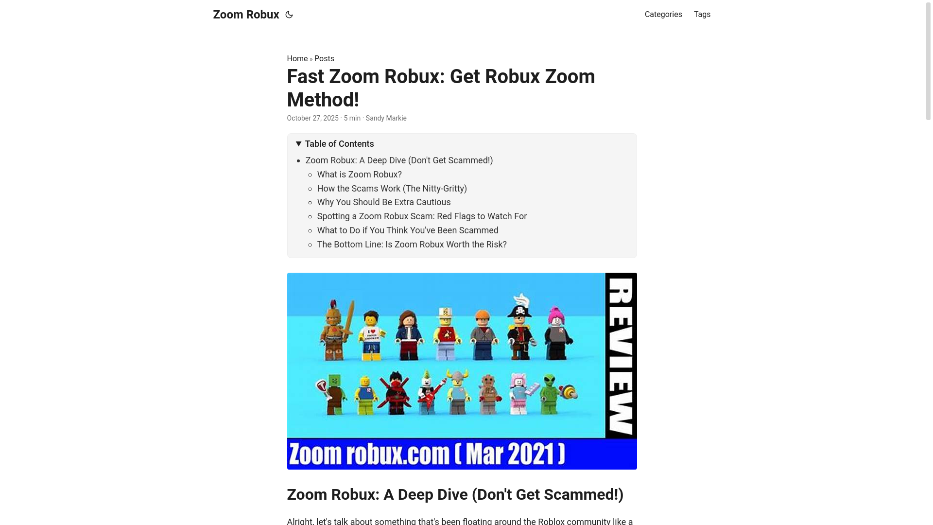 website screenshot of https://zoom-robux.pages.dev/