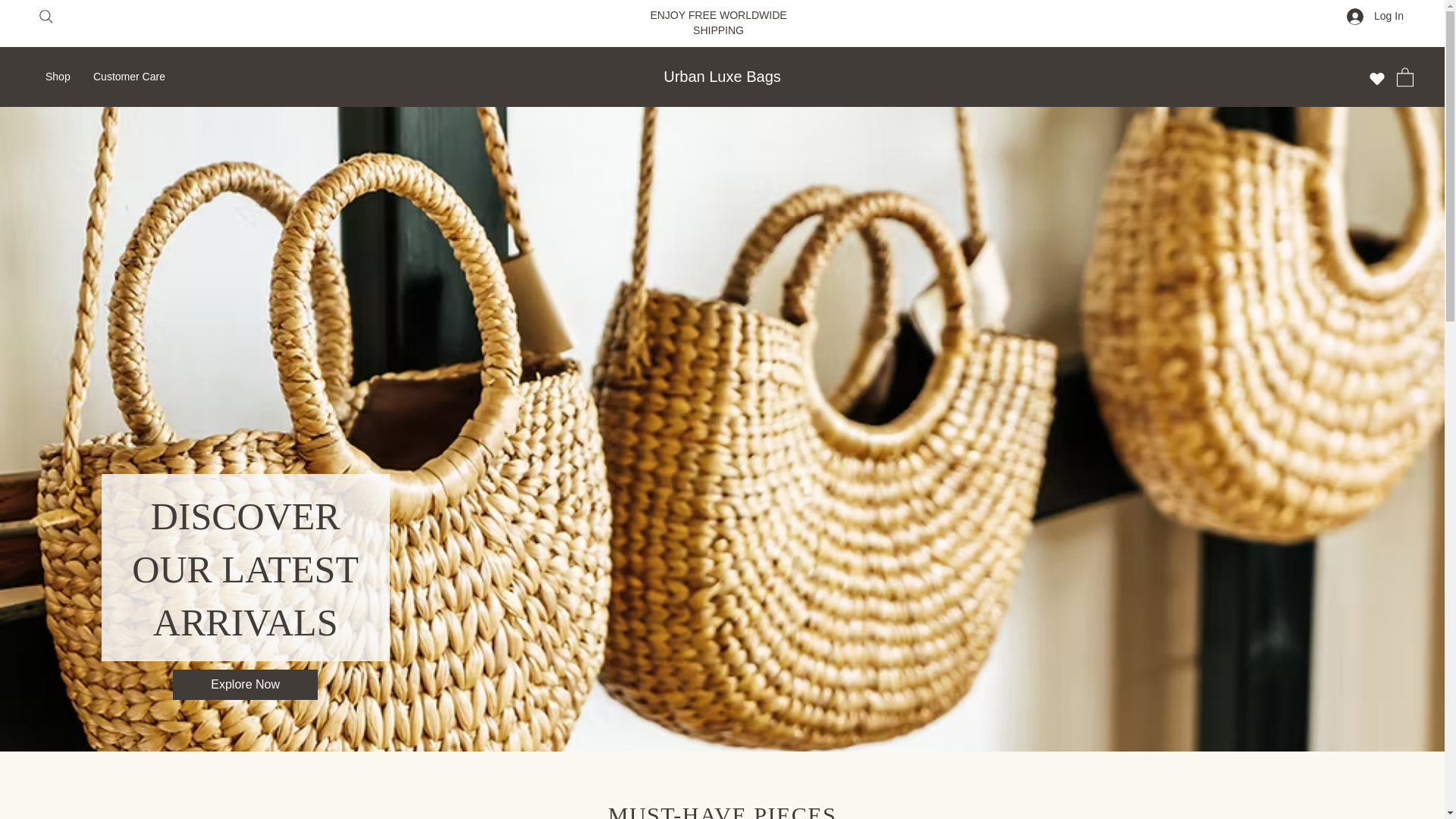 website screenshot of https://luxeurbanbags.com/