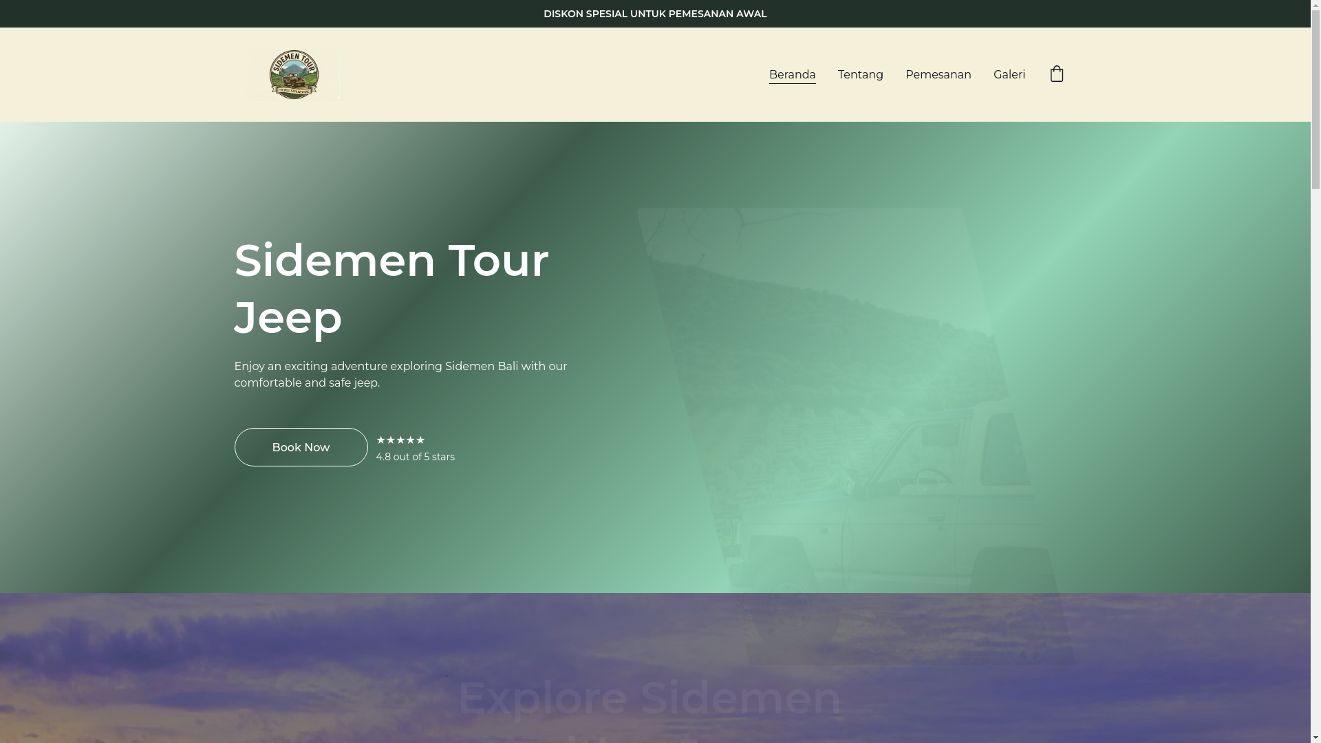 website screenshot of https://sidementour.com/