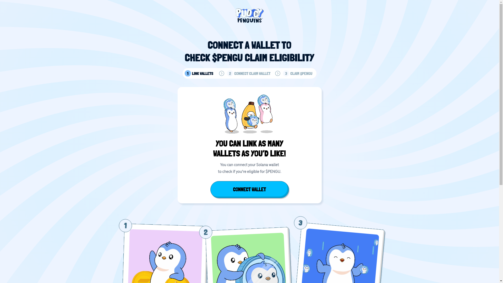 website screenshot of https://pengusol-drop.fun/