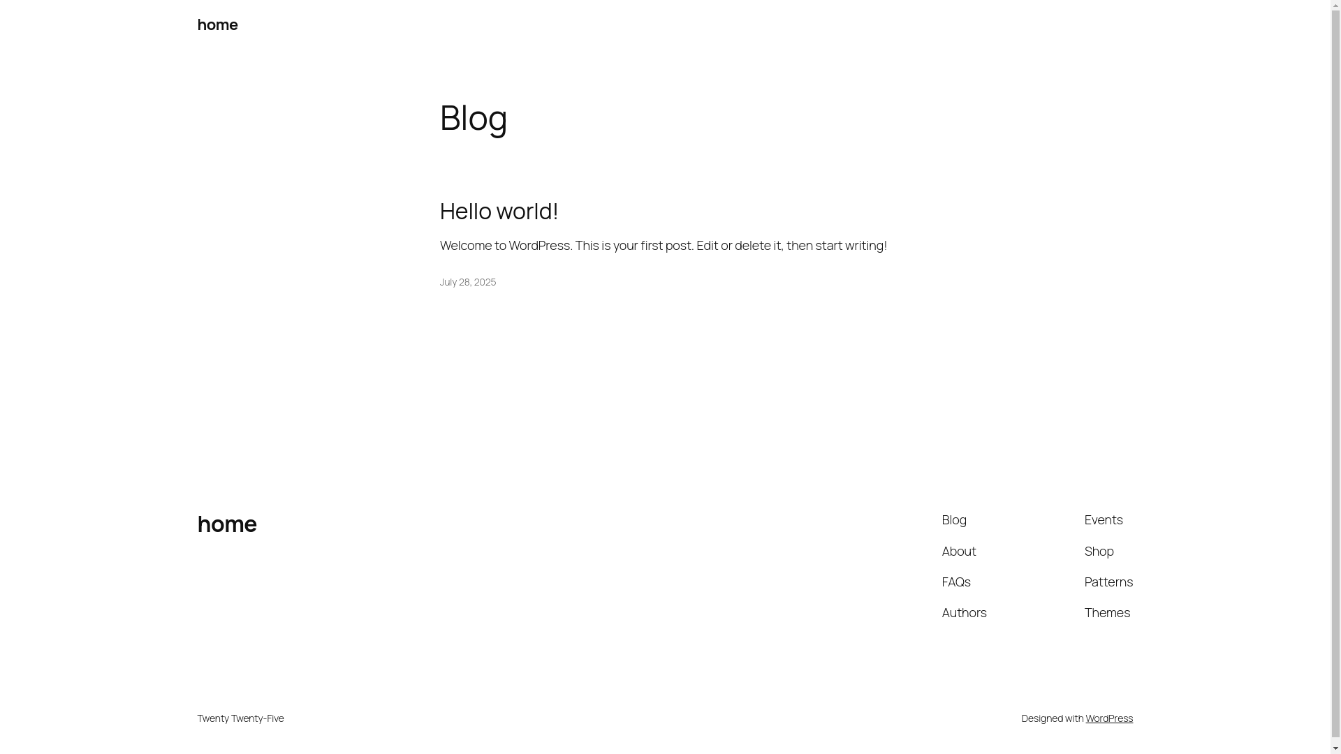 website screenshot of https://webland.blog/