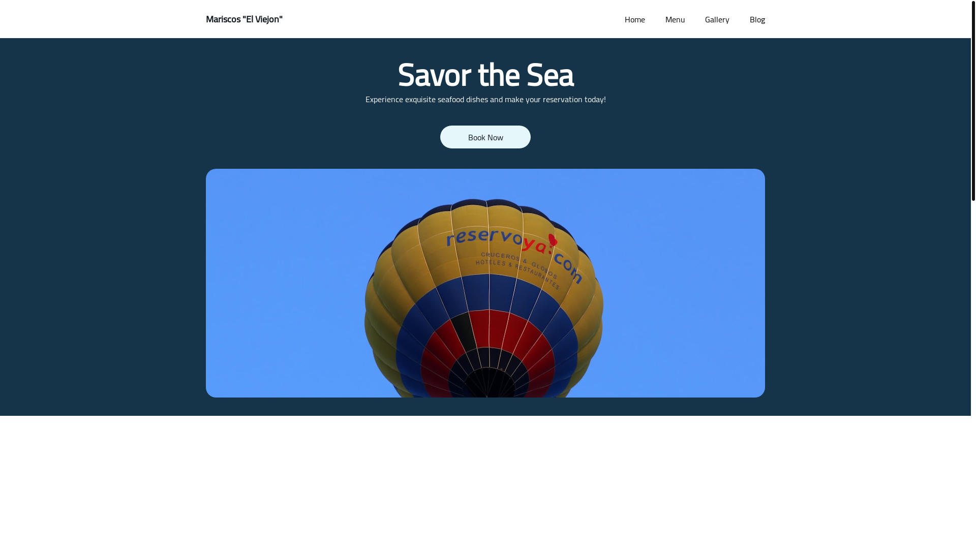 website screenshot of https://mariscos-elviejon.com/