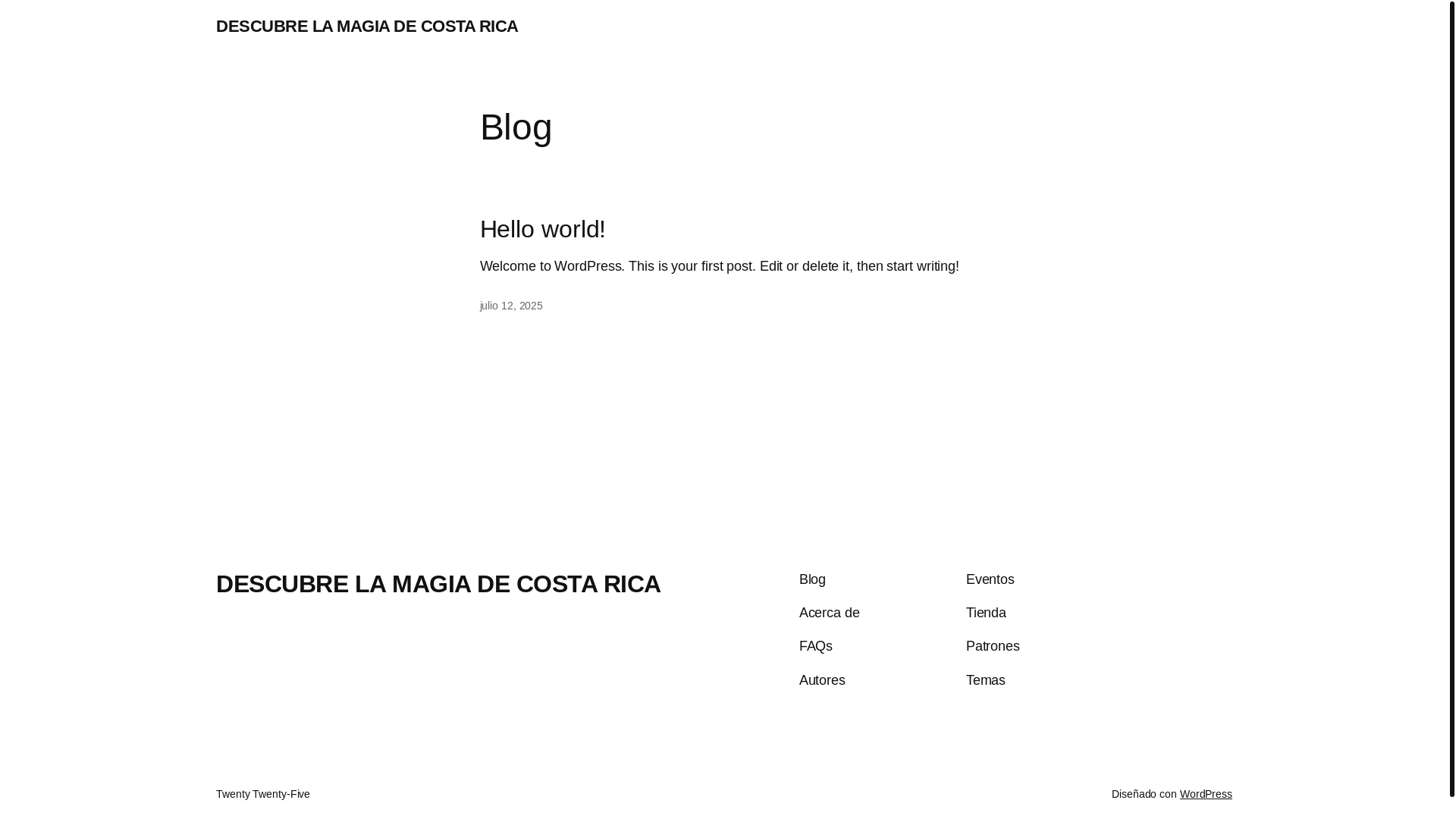 website screenshot of https://luxurytravelcostarica.es/
