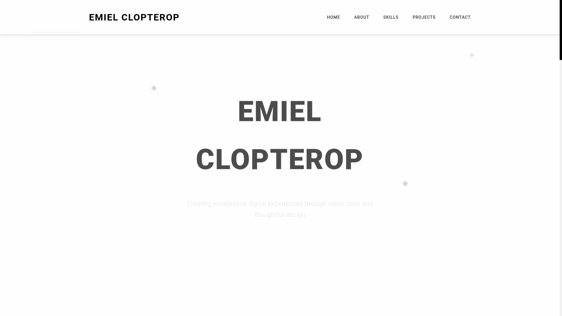 website screenshot of https://emielclopterop.com/