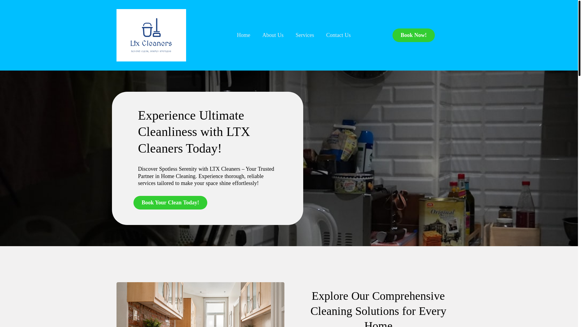 website screenshot of https://ltxcleaners.com/