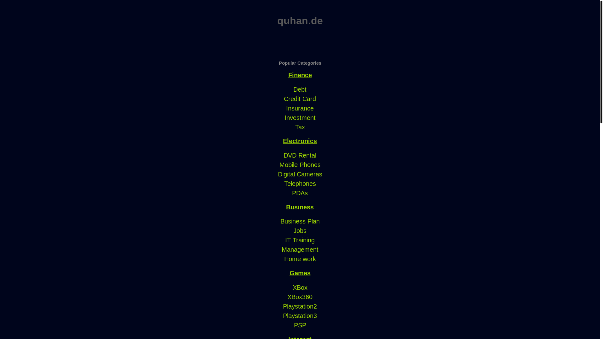 website screenshot of https://quhan.de/