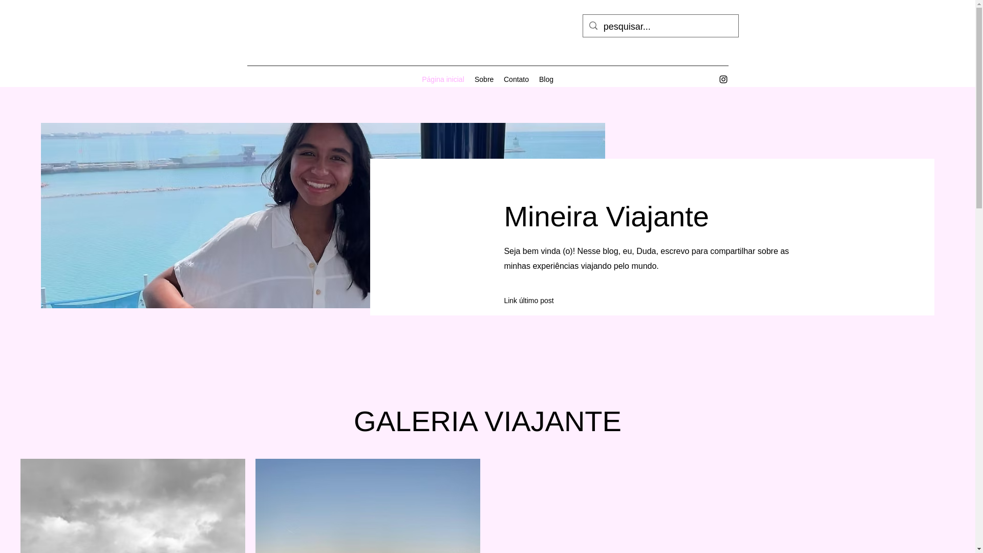 website screenshot of https://mineiraviajante.com/