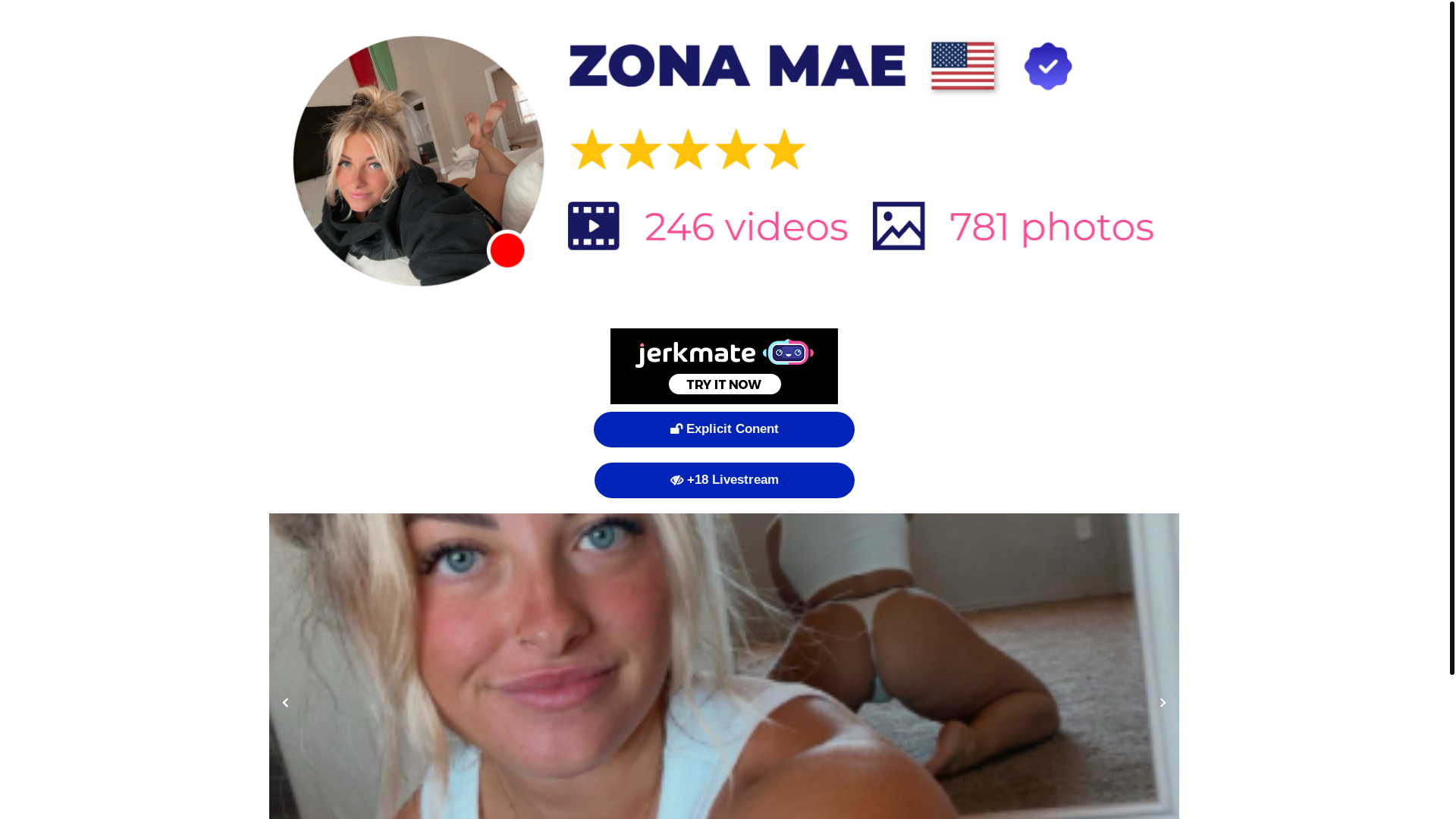 website screenshot of https://zonamae.site/