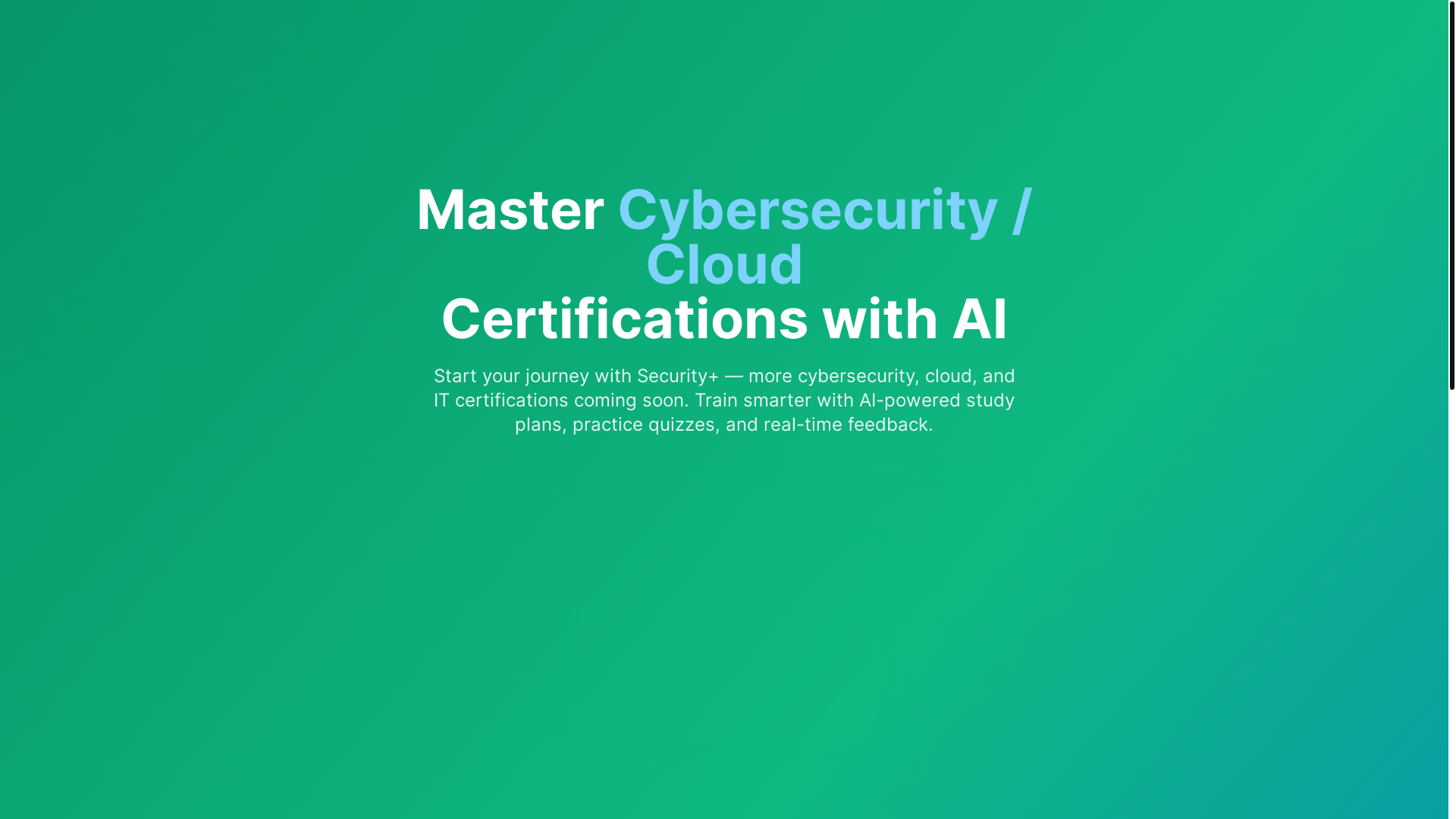 website screenshot of https://certprepai.com/