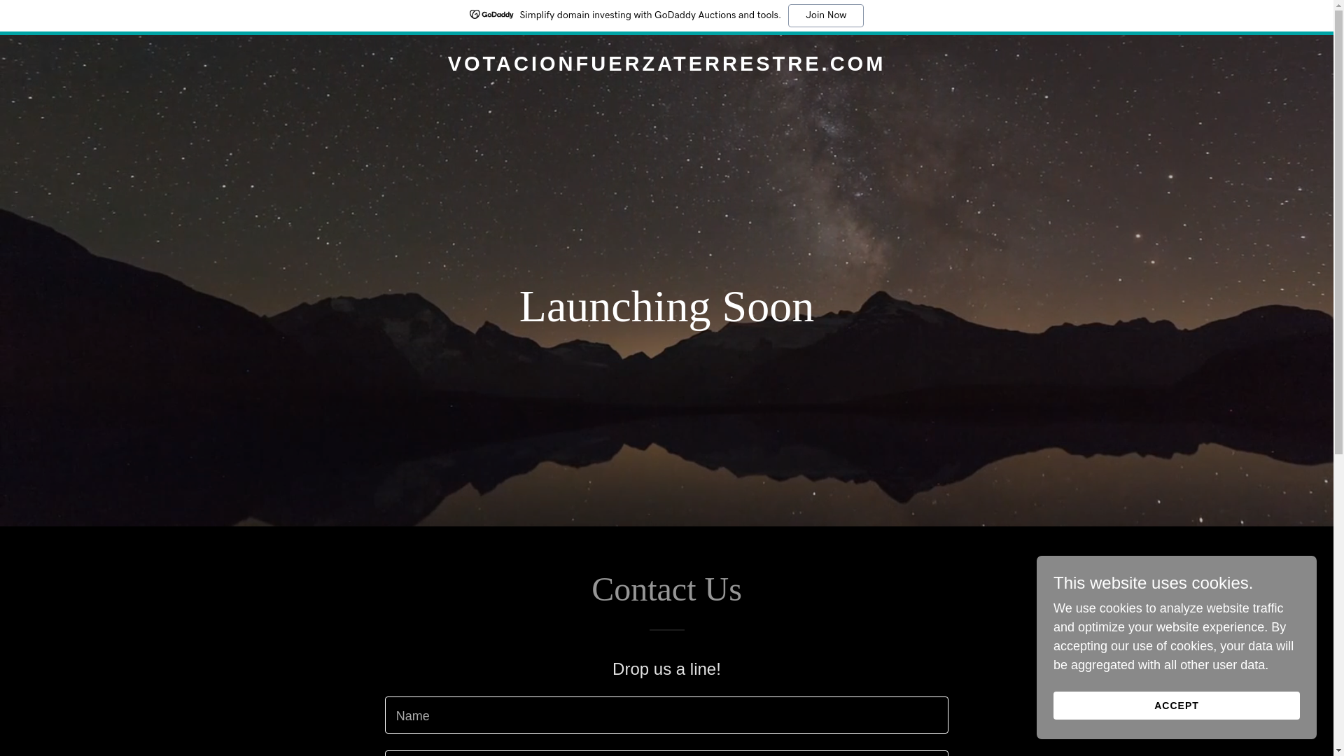 website screenshot of https://votacionfuerzaterrestre.com/