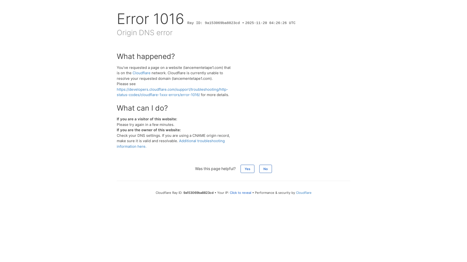 website screenshot of https://lancementetape1.com/