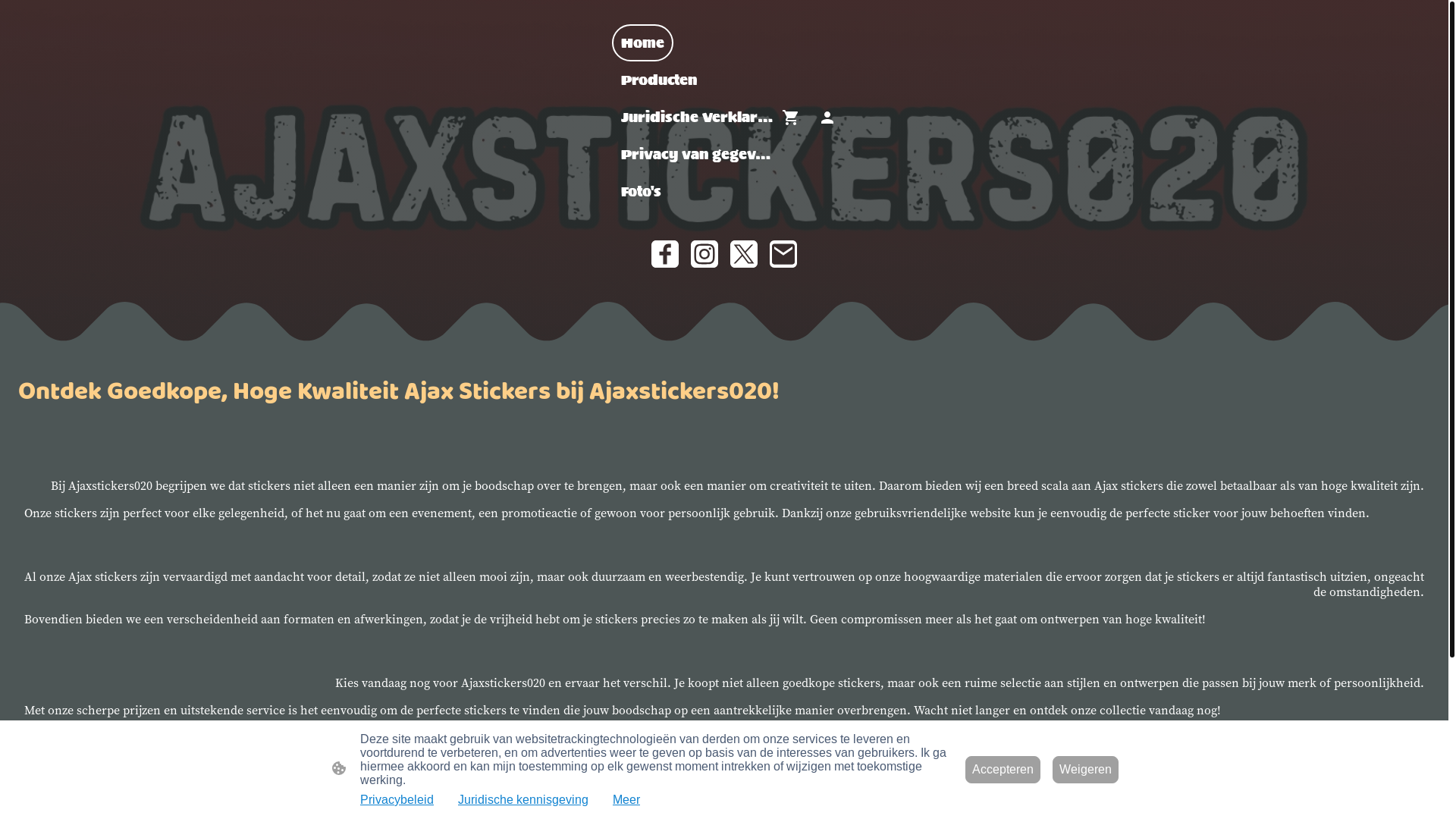 website screenshot of https://ajaxstickers020.shop/