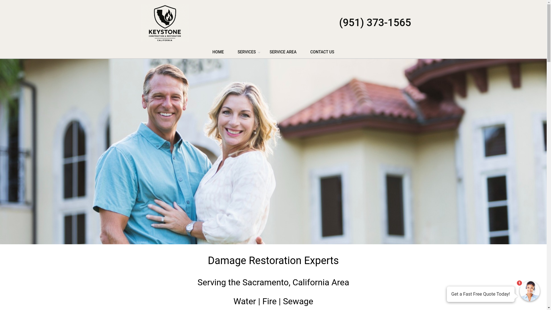 website screenshot of https://keystone-construction-restoration.com/