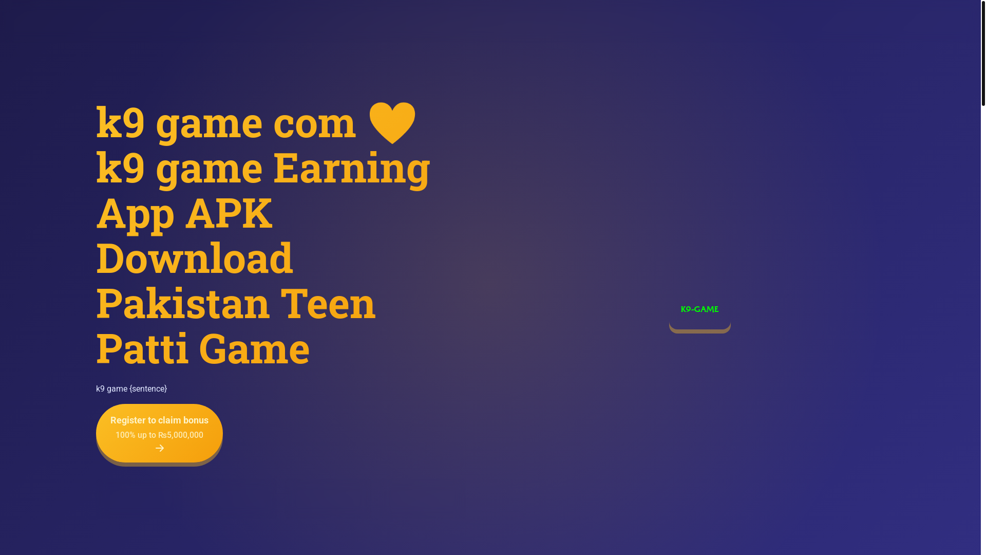 website screenshot of https://k9game-bet.com/