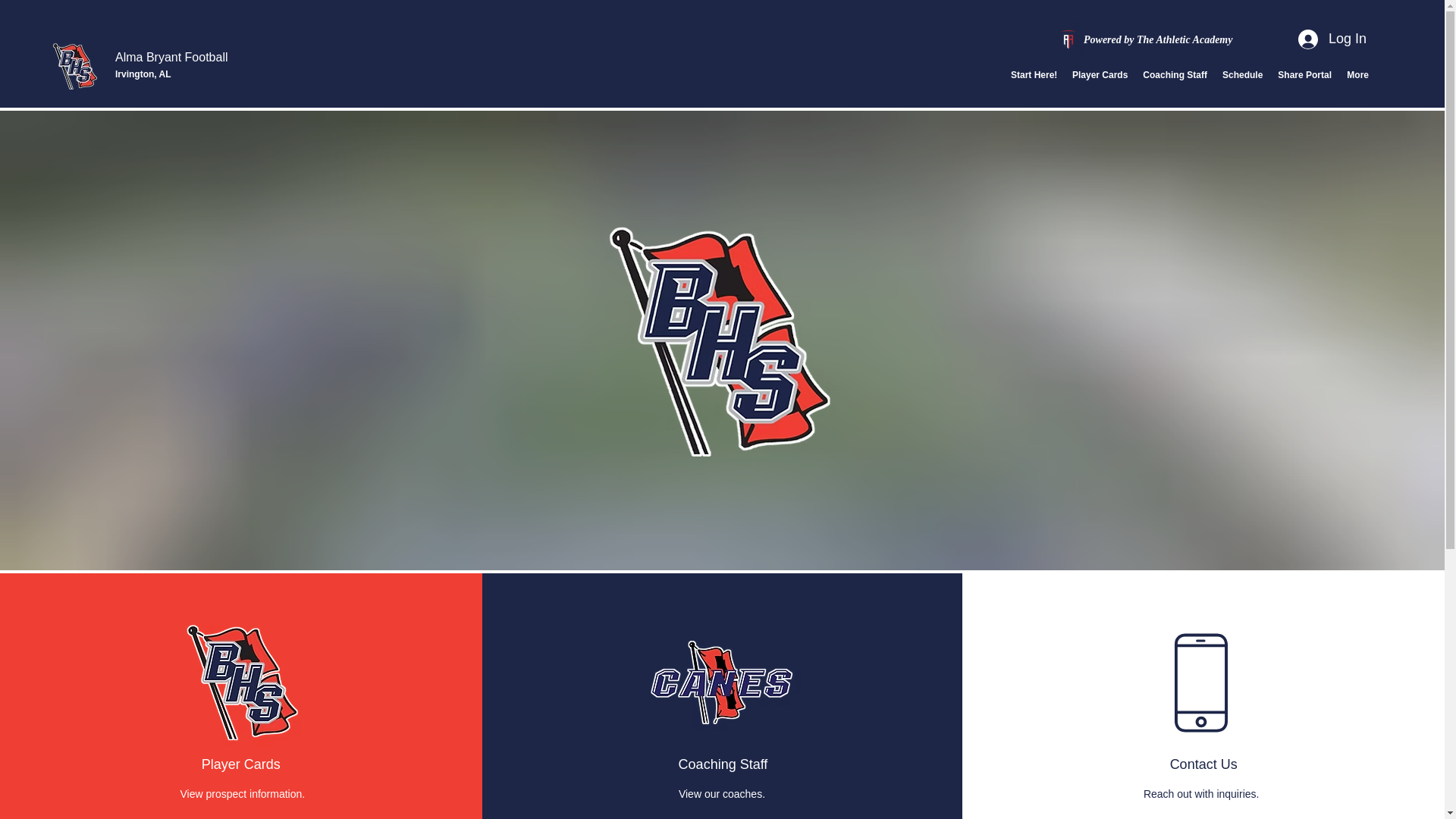 website screenshot of https://almabryantfootball.com/