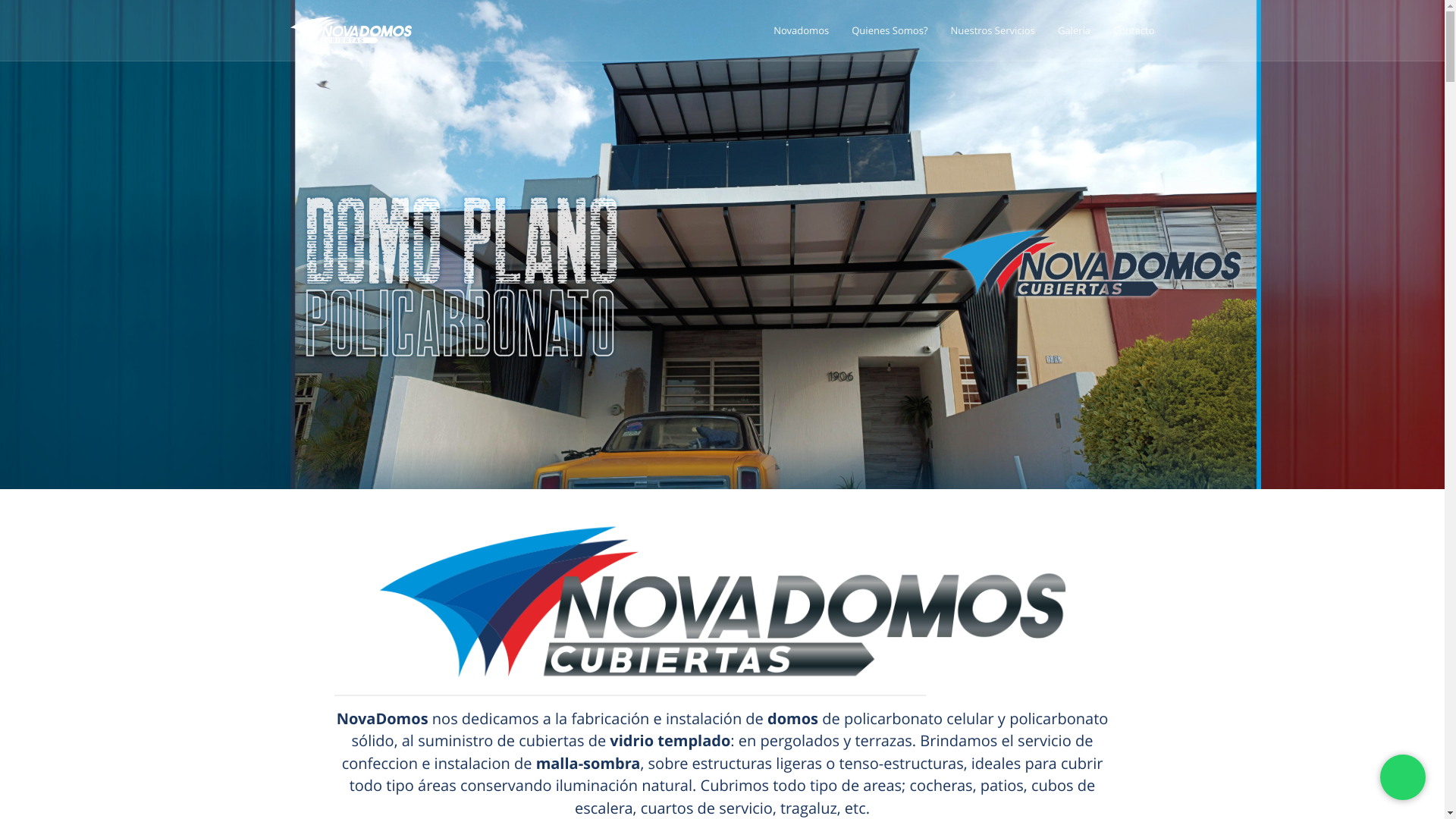 website screenshot of https://novadomos.com.mx/