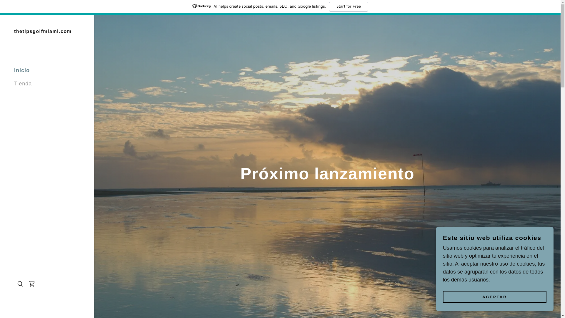 website screenshot of https://thetipsgolfmiami.com/