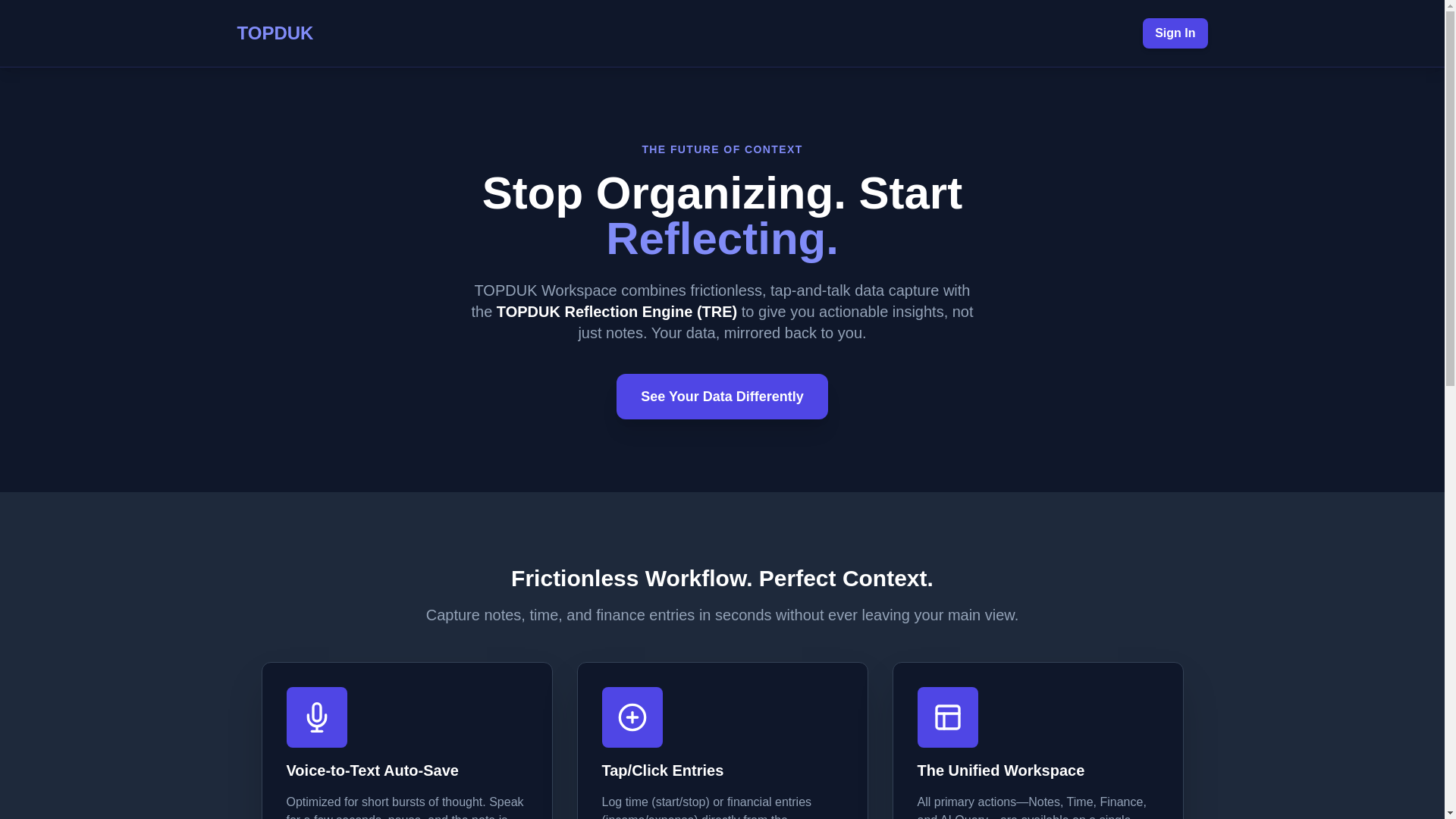 website screenshot of https://topduk-workspace.pages.dev/