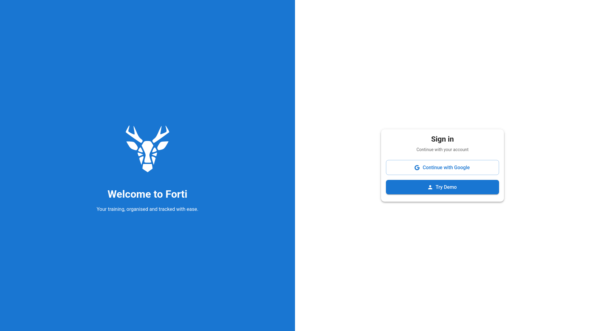 website screenshot of https://forti-training.co.uk/
