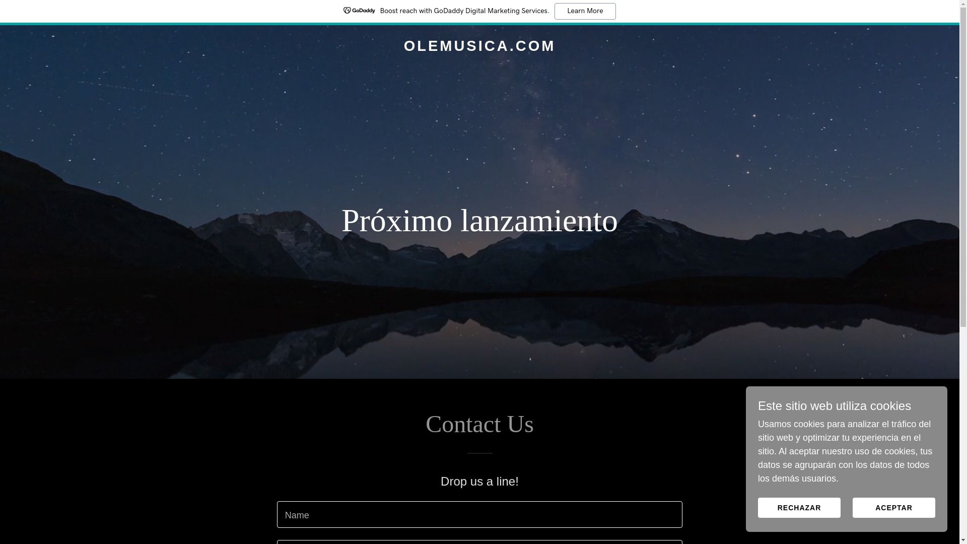 website screenshot of https://olemusica.com/