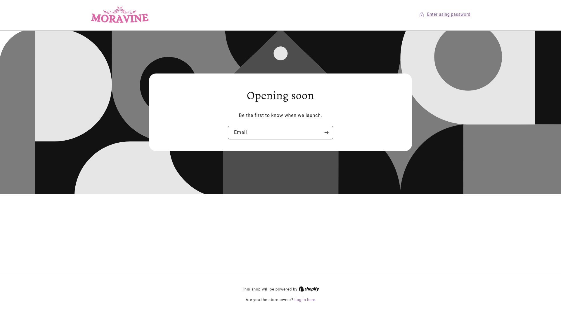 website screenshot of https://moravine.com/