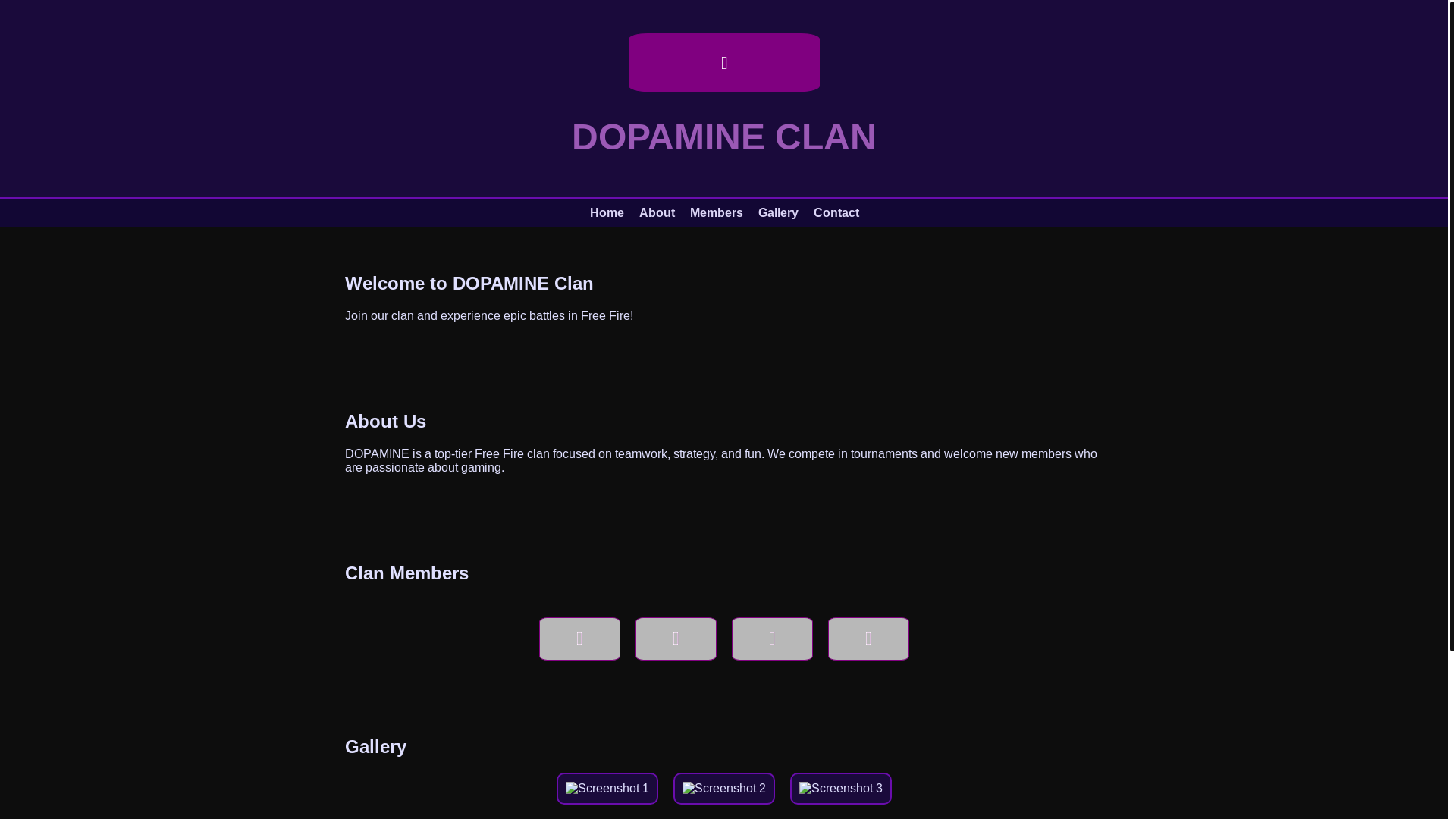 website screenshot of https://dopamine-clan.pages.dev/