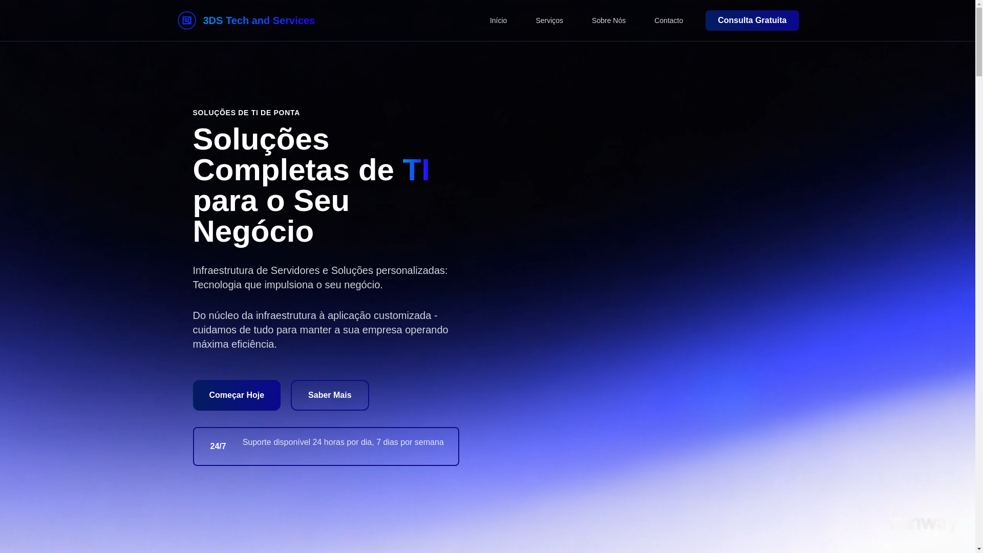 website screenshot of https://3dstechandservices.com/