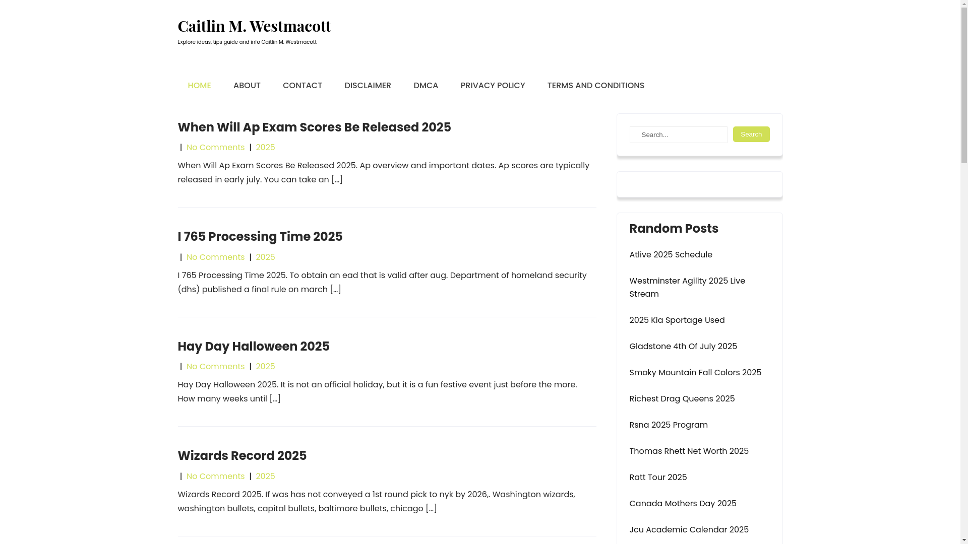 website screenshot of https://caitlinmwestmacott.pages.dev/