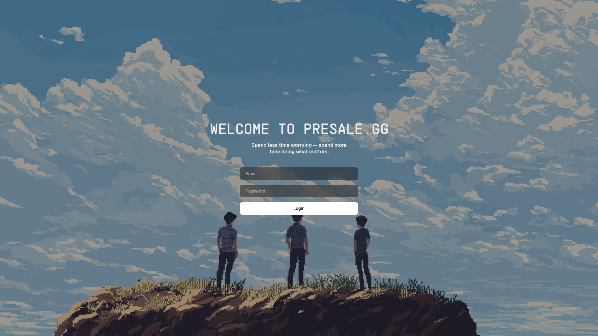 website screenshot of https://presalegg-admin-dashboard.pages.dev/