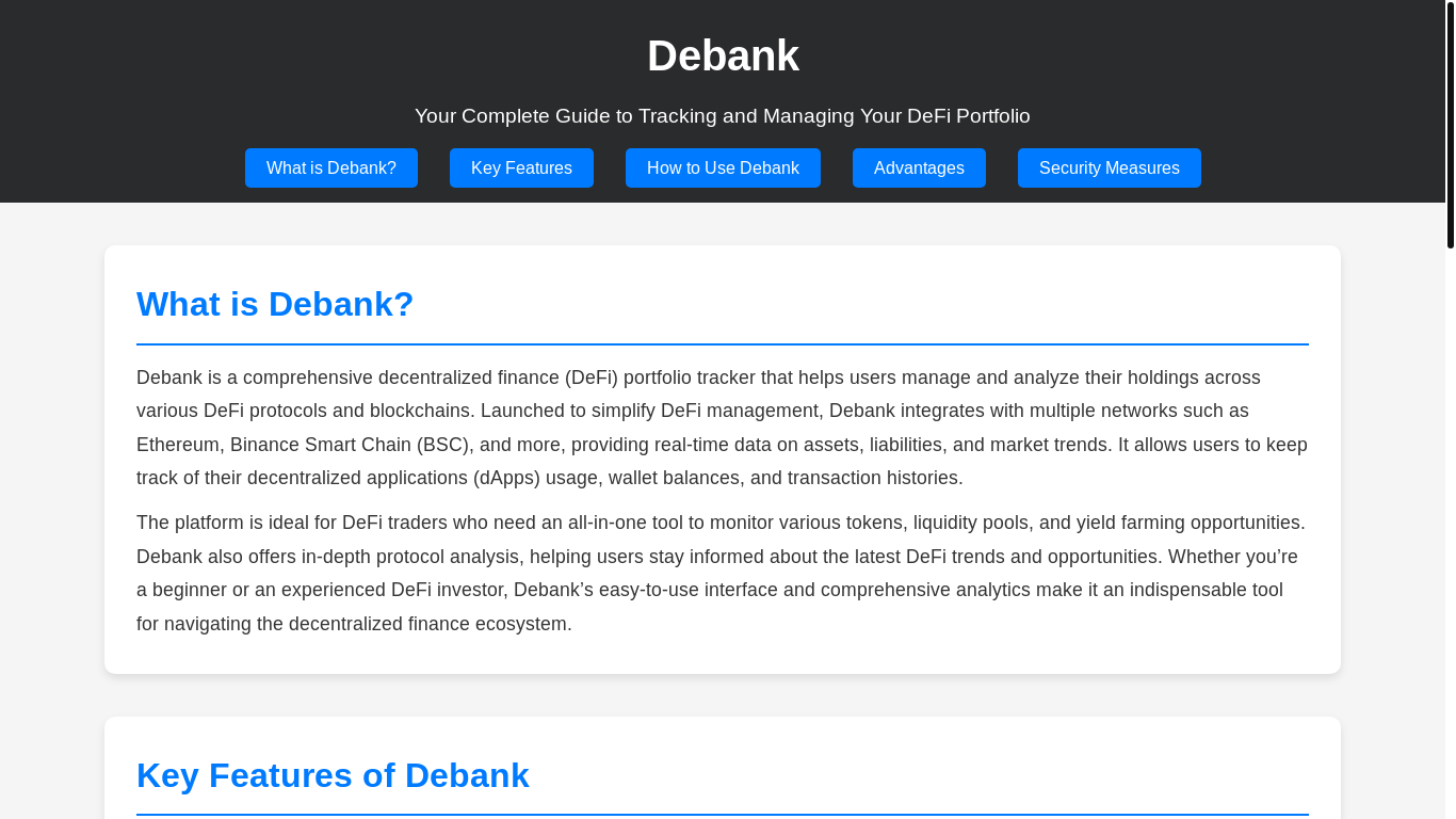 website screenshot of https://w1-debank.com/
