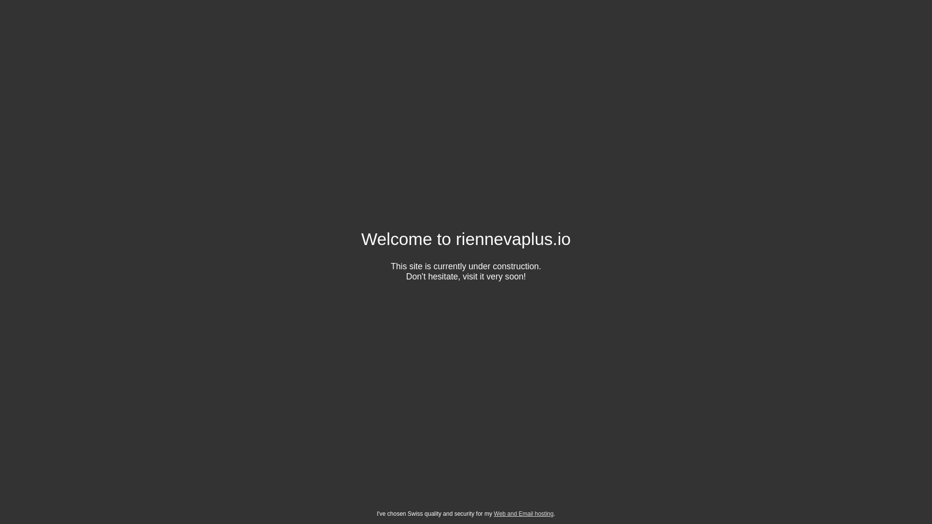 website screenshot of https://riennevaplus.io/