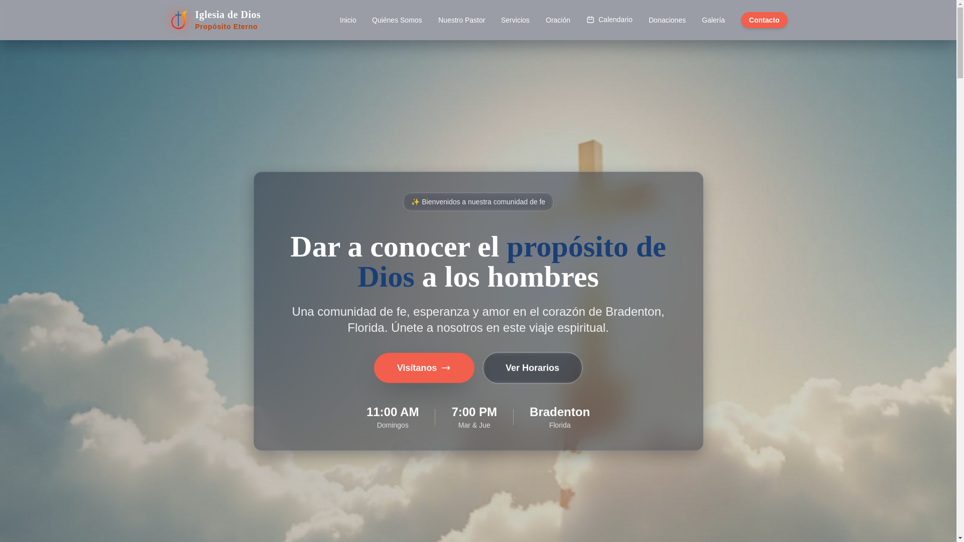 website screenshot of https://propositoeterno.pages.dev/