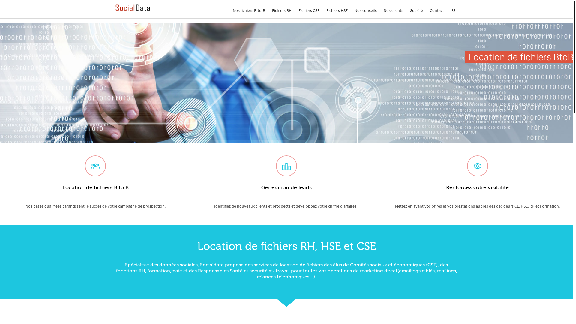 website screenshot of https://socialdata.fr/
