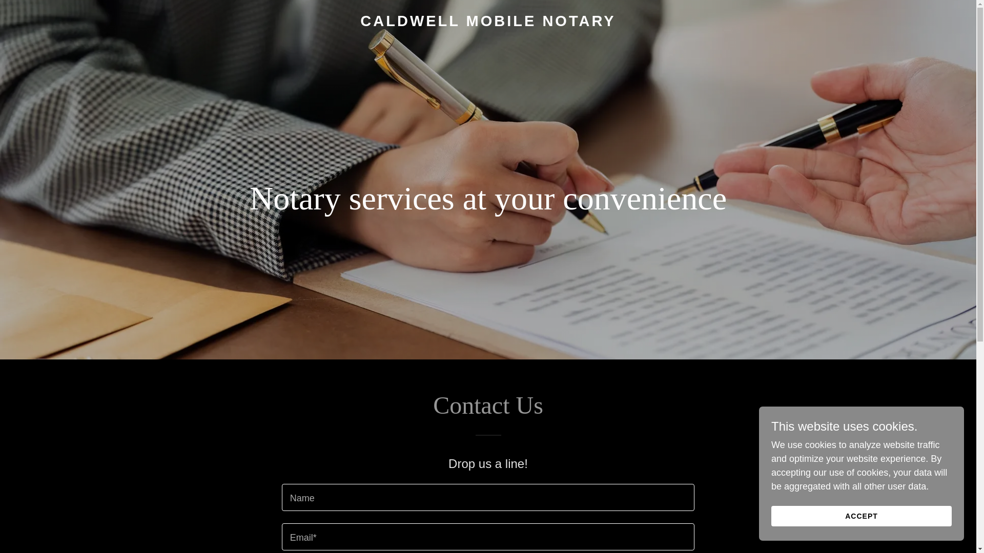 website screenshot of https://caldwellmobilenotary.net/