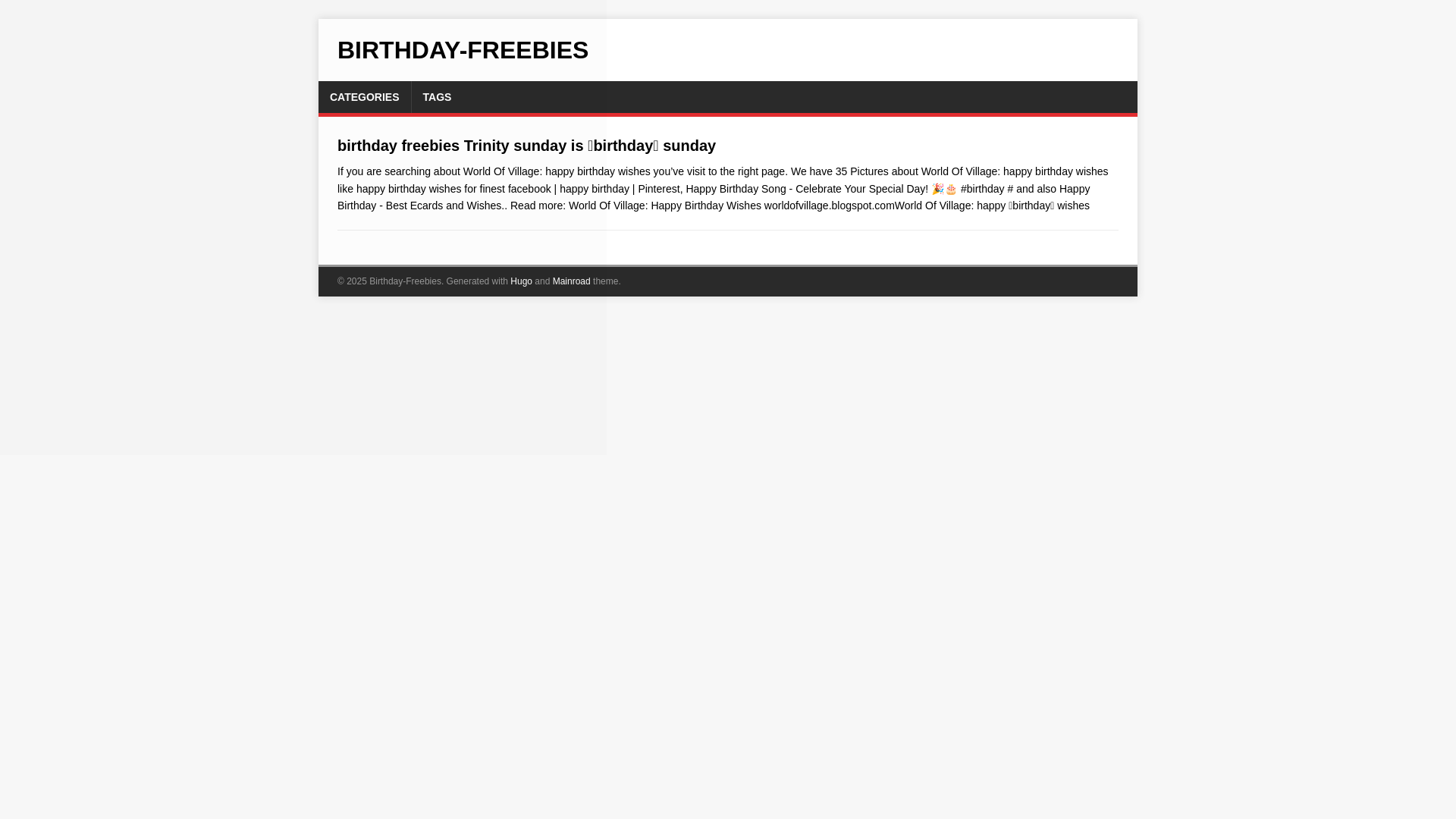 website screenshot of https://birthday-freebies.pages.dev/