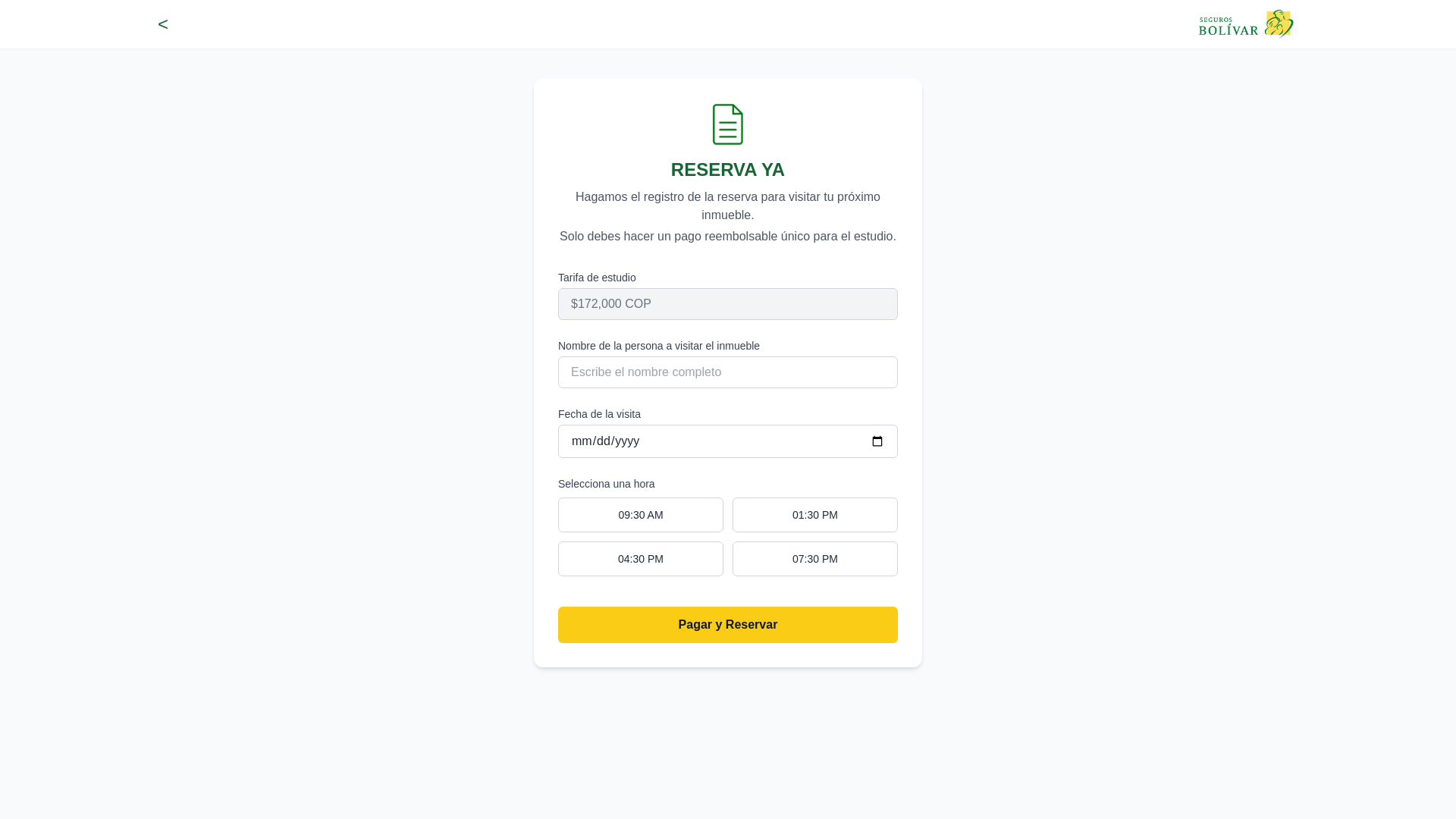 website screenshot of https://segurosbolivararrendamientos.com/miReserva.html