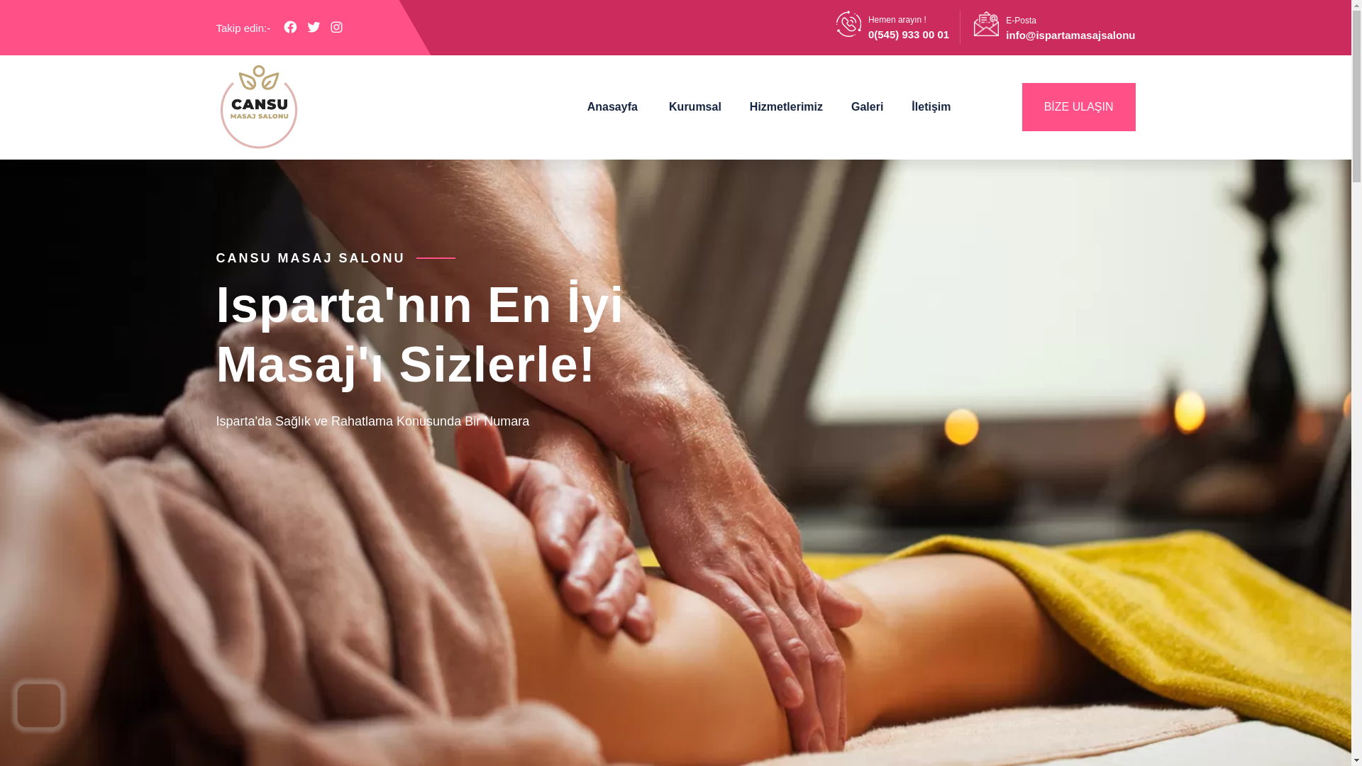 website screenshot of https://ispartavipmasaj.com.tr/