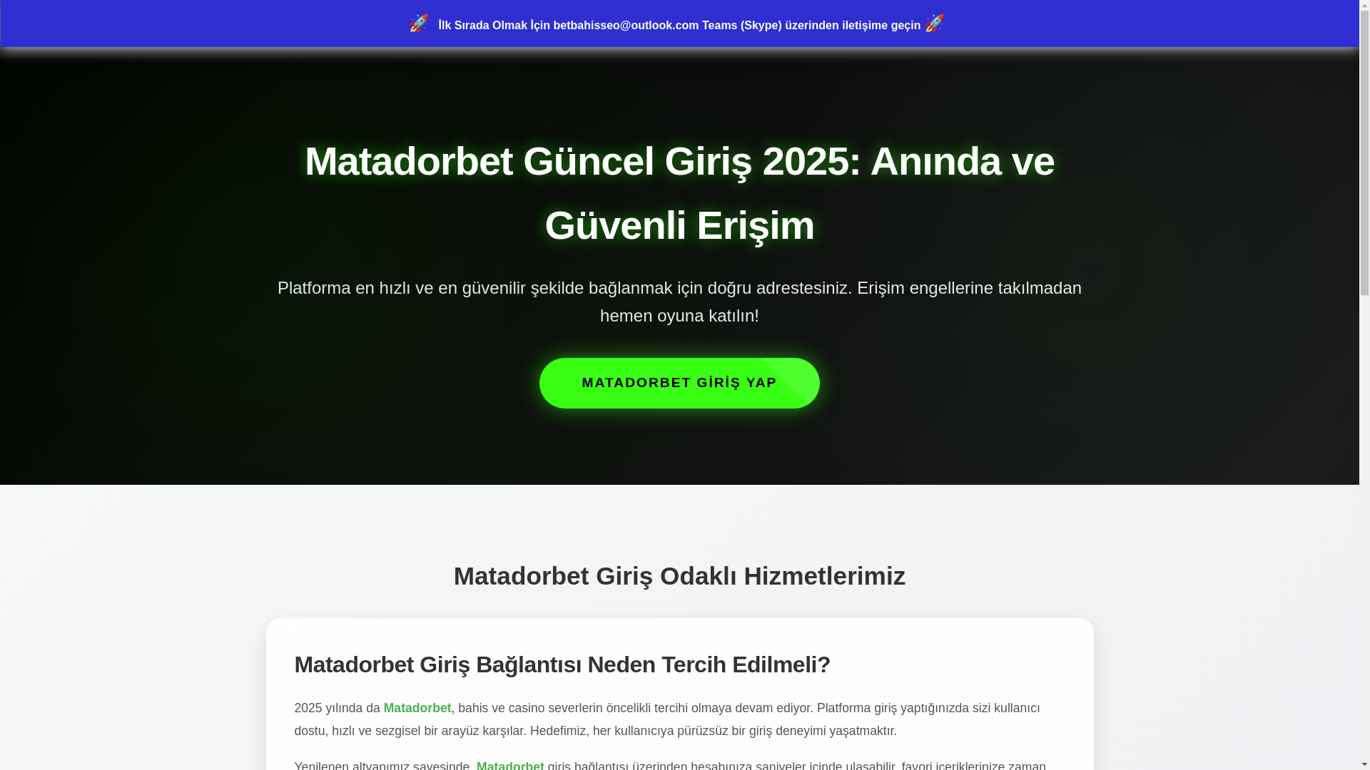 website screenshot of https://matadorbet-slot-oyunlari.top/