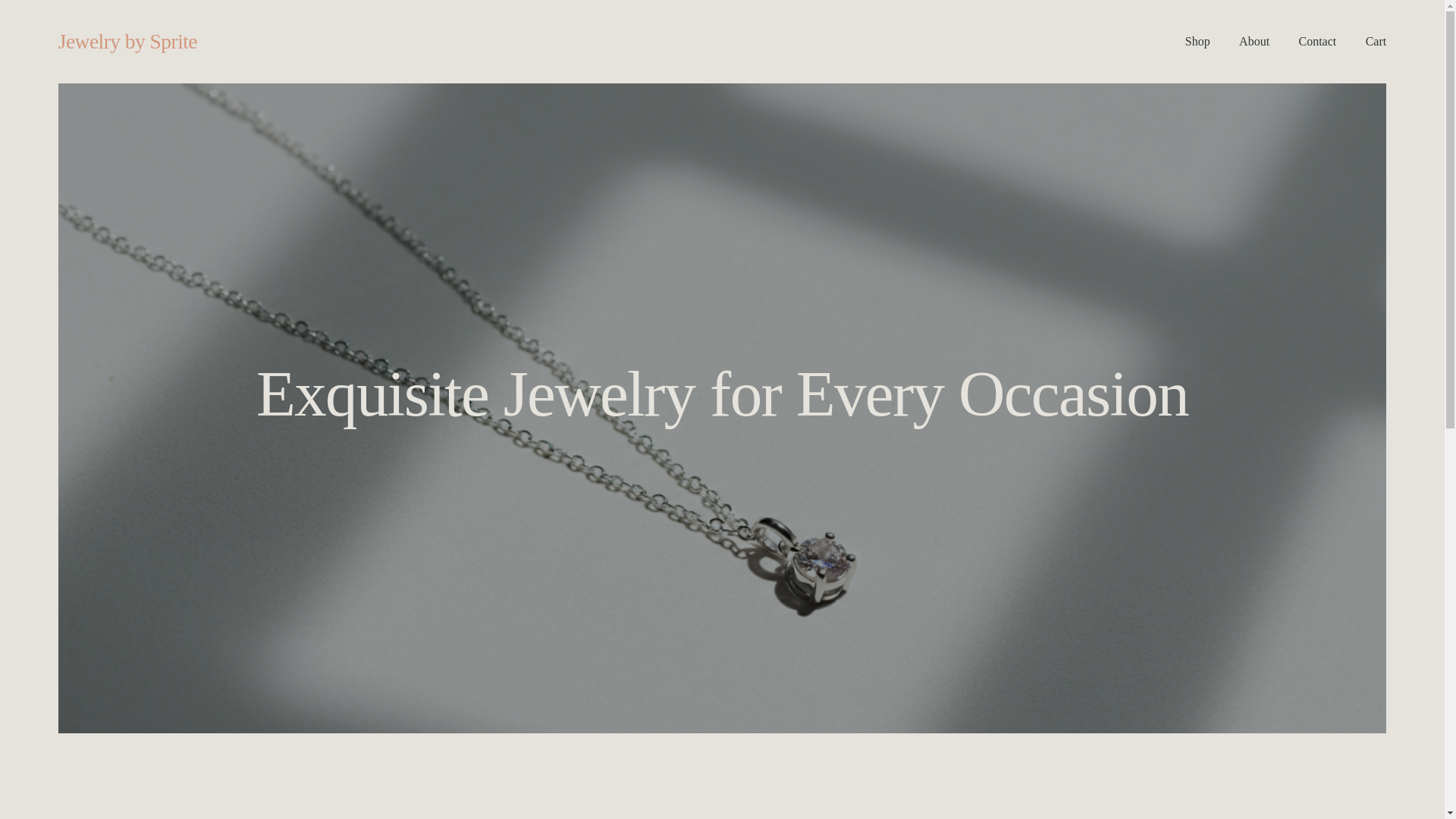website screenshot of https://jewelrybysprite.com/